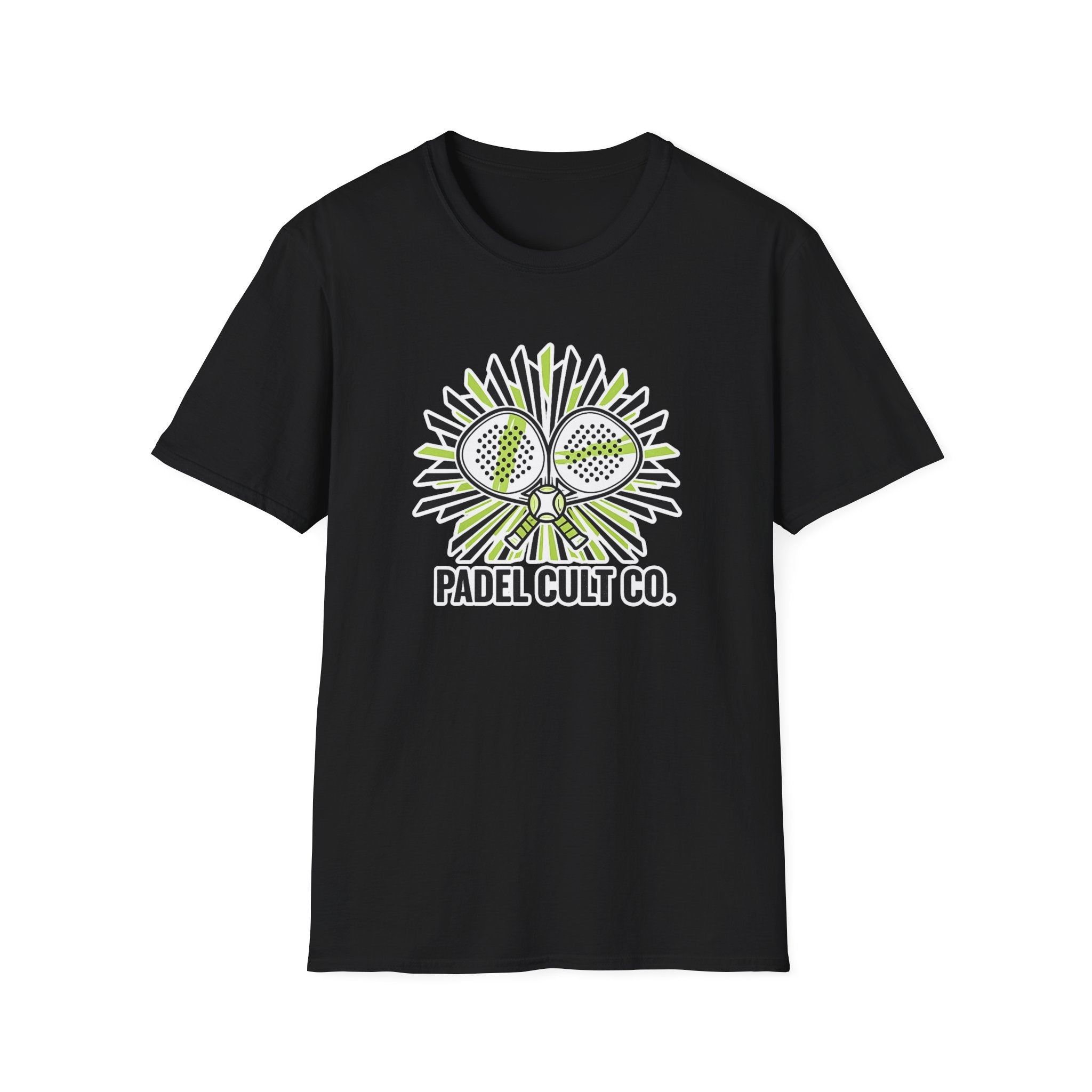 Padel Cult Co. T-Shirt — Graphic Cross Padel Racket Tee for Players & Fans