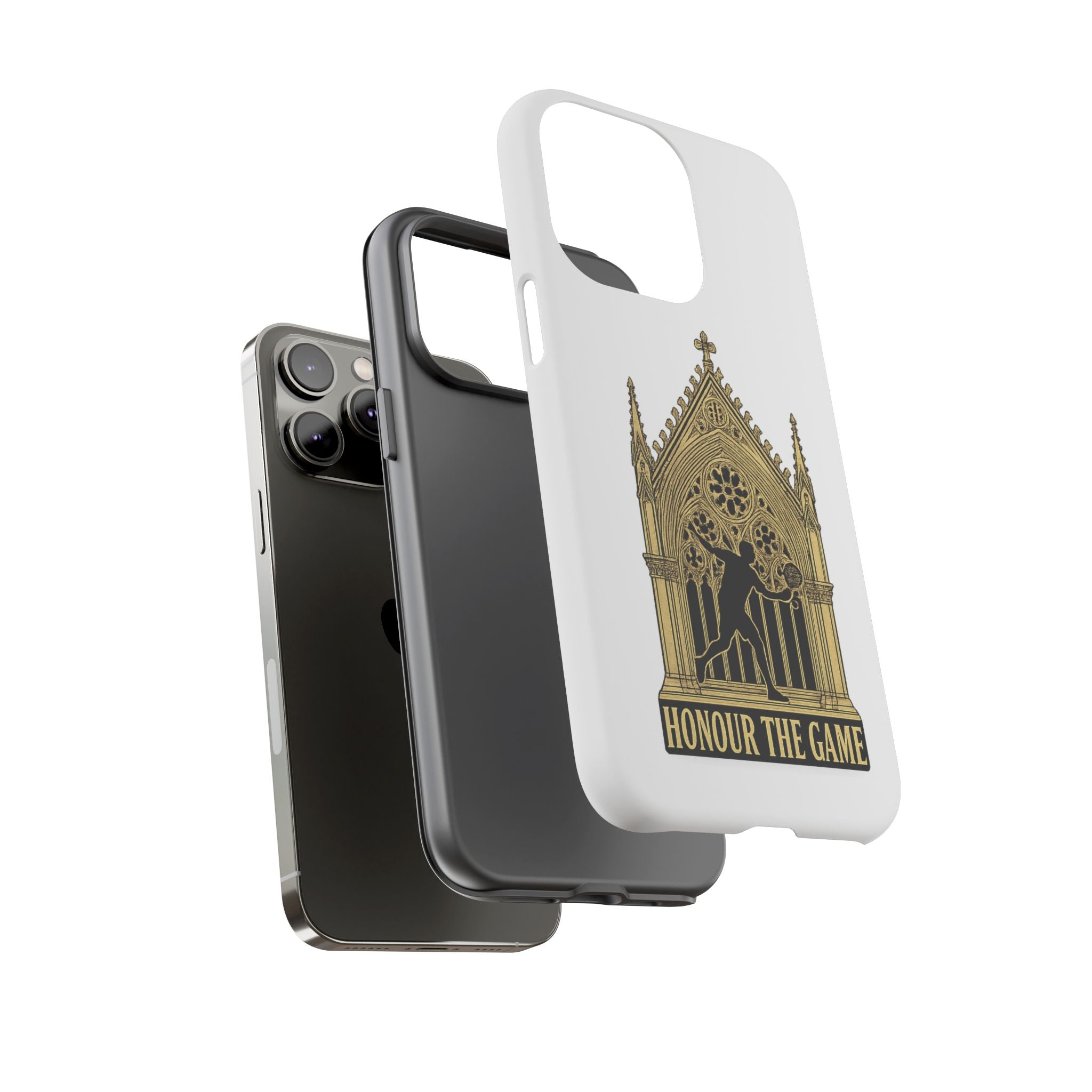 Phone Case — 'Honour the Game' Gothic Padel Tennis Cathedral Design