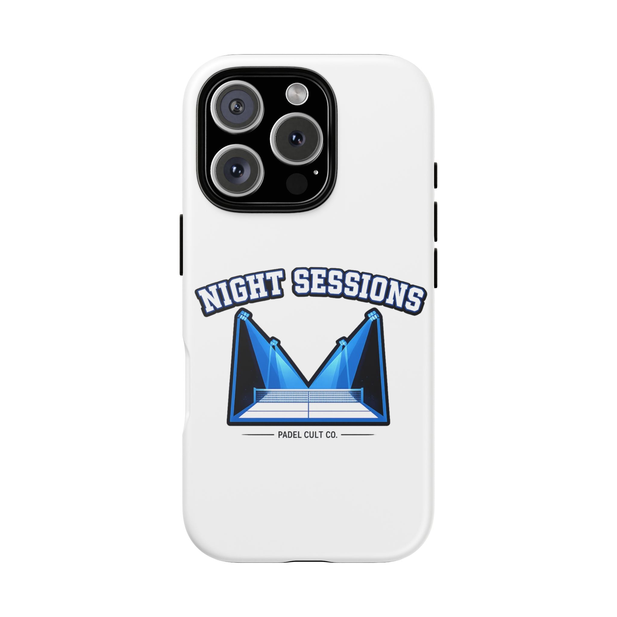 Night Sessions Phone Case — Tough Protective Slim Case with Padel-Inspired Design