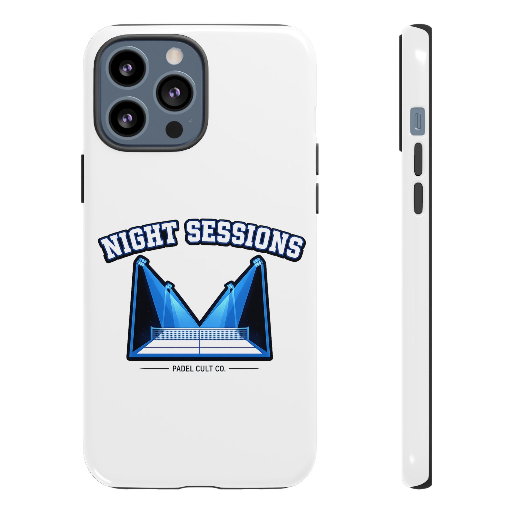 Night Sessions Phone Case — Tough Protective Slim Case with Padel-Inspired Design