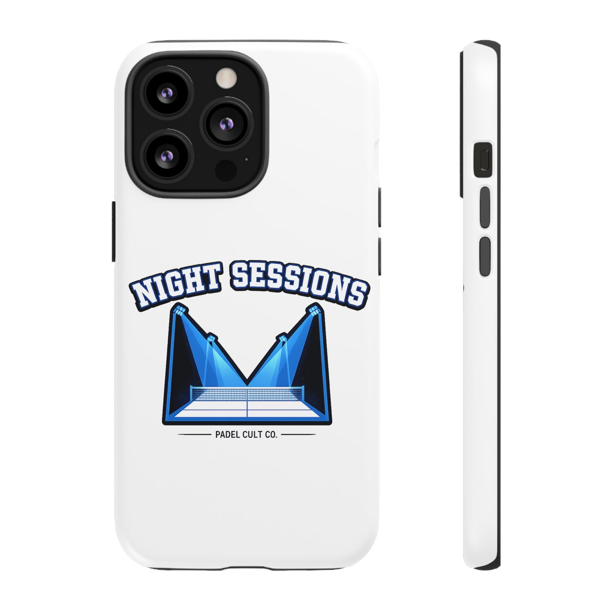 Night Sessions Phone Case — Tough Protective Slim Case with Padel-Inspired Design