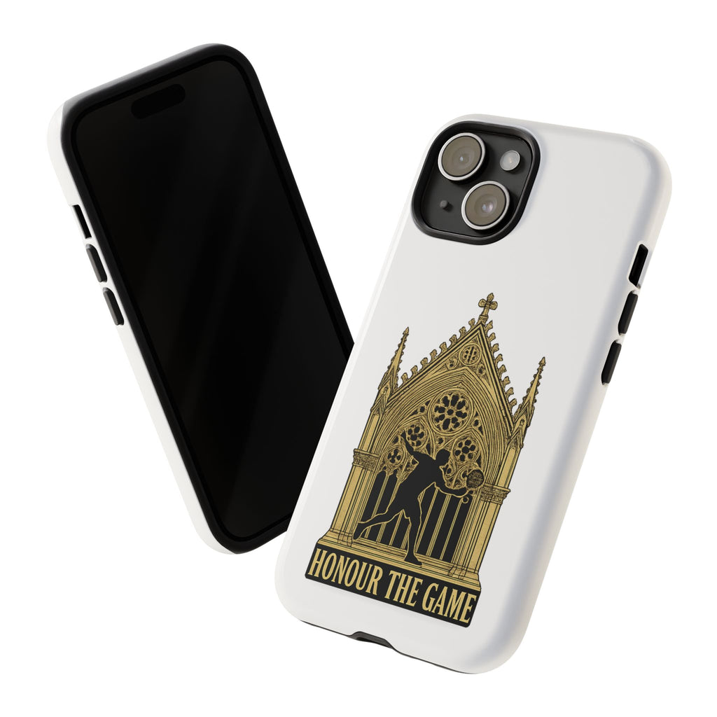 Phone Case — 'Honour the Game' Gothic Padel Tennis Cathedral Design
