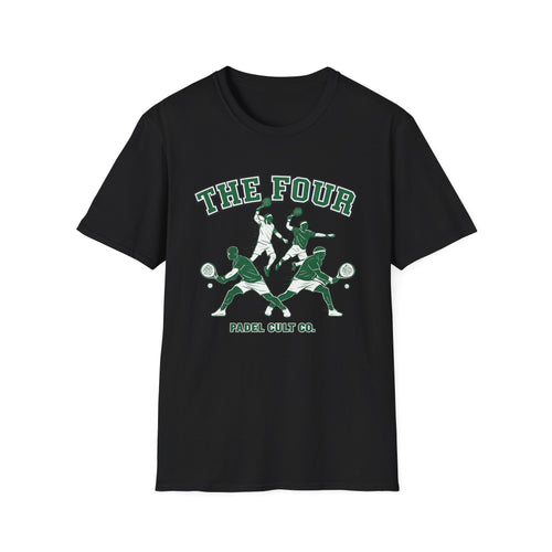 Padel 'The Four' T-Shirt — Vintage Court Players Graphic Tee