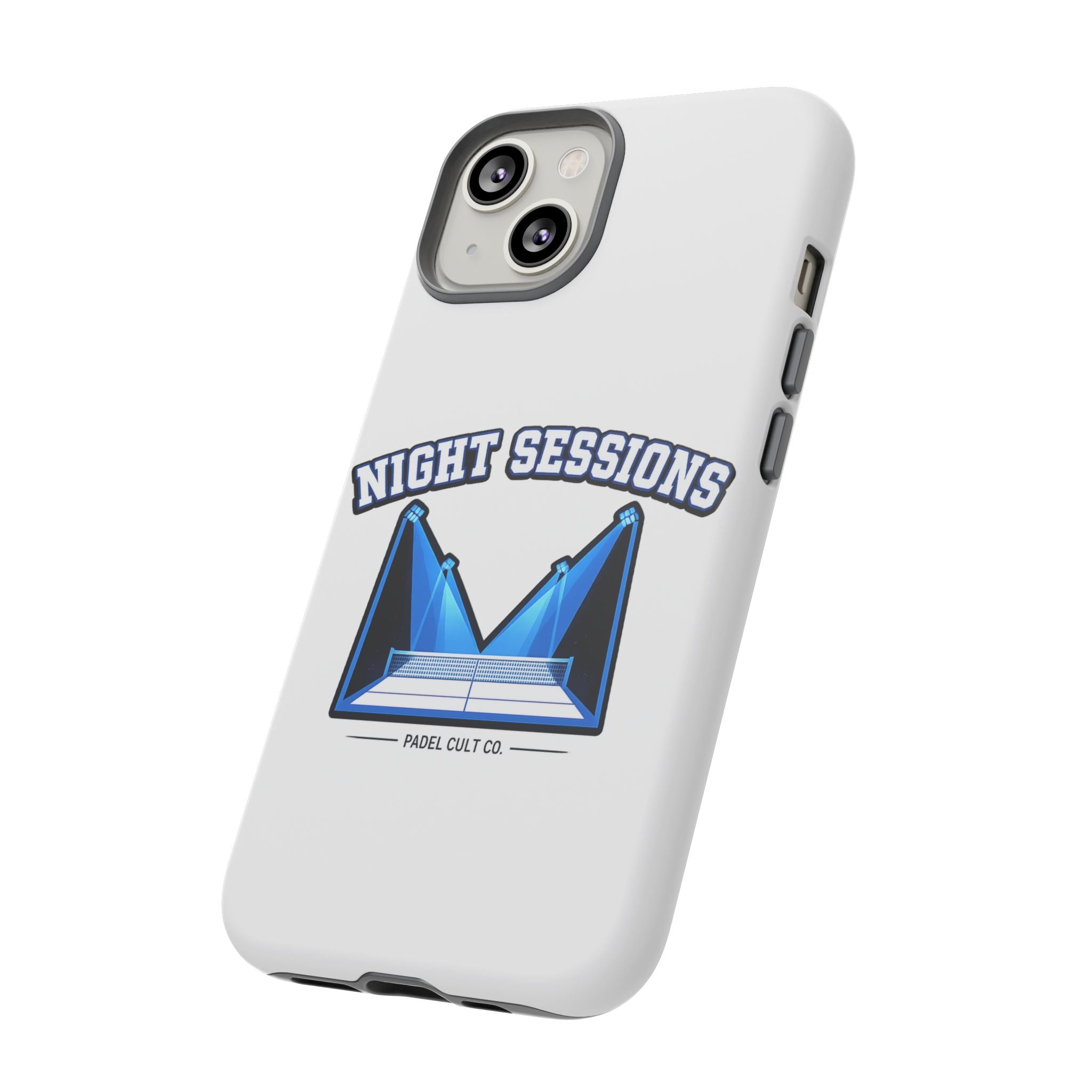 Night Sessions Phone Case — Tough Protective Slim Case with Padel-Inspired Design