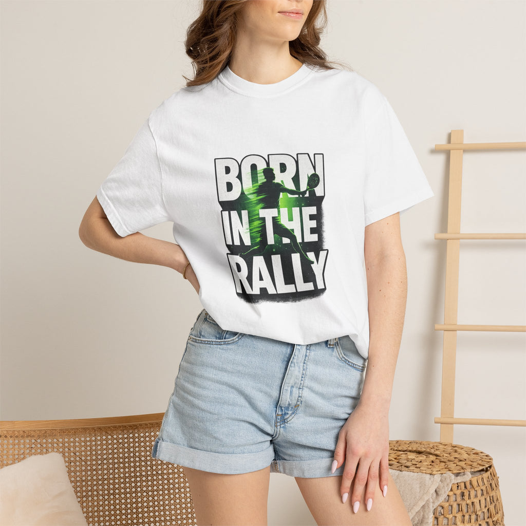 Born in the Rally T-Shirt — Padel Tennis Shirt.