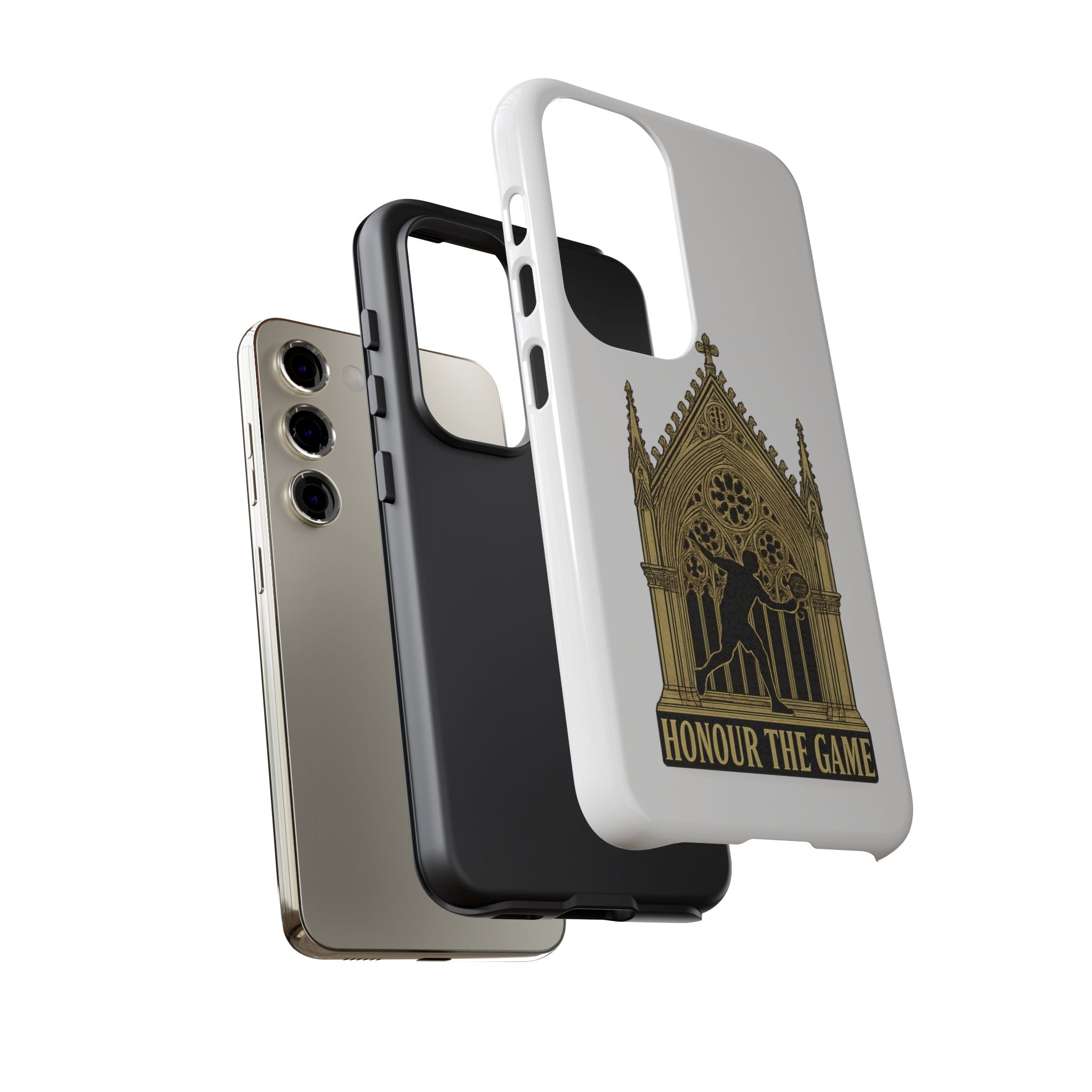 Phone Case — 'Honour the Game' Gothic Padel Tennis Cathedral Design