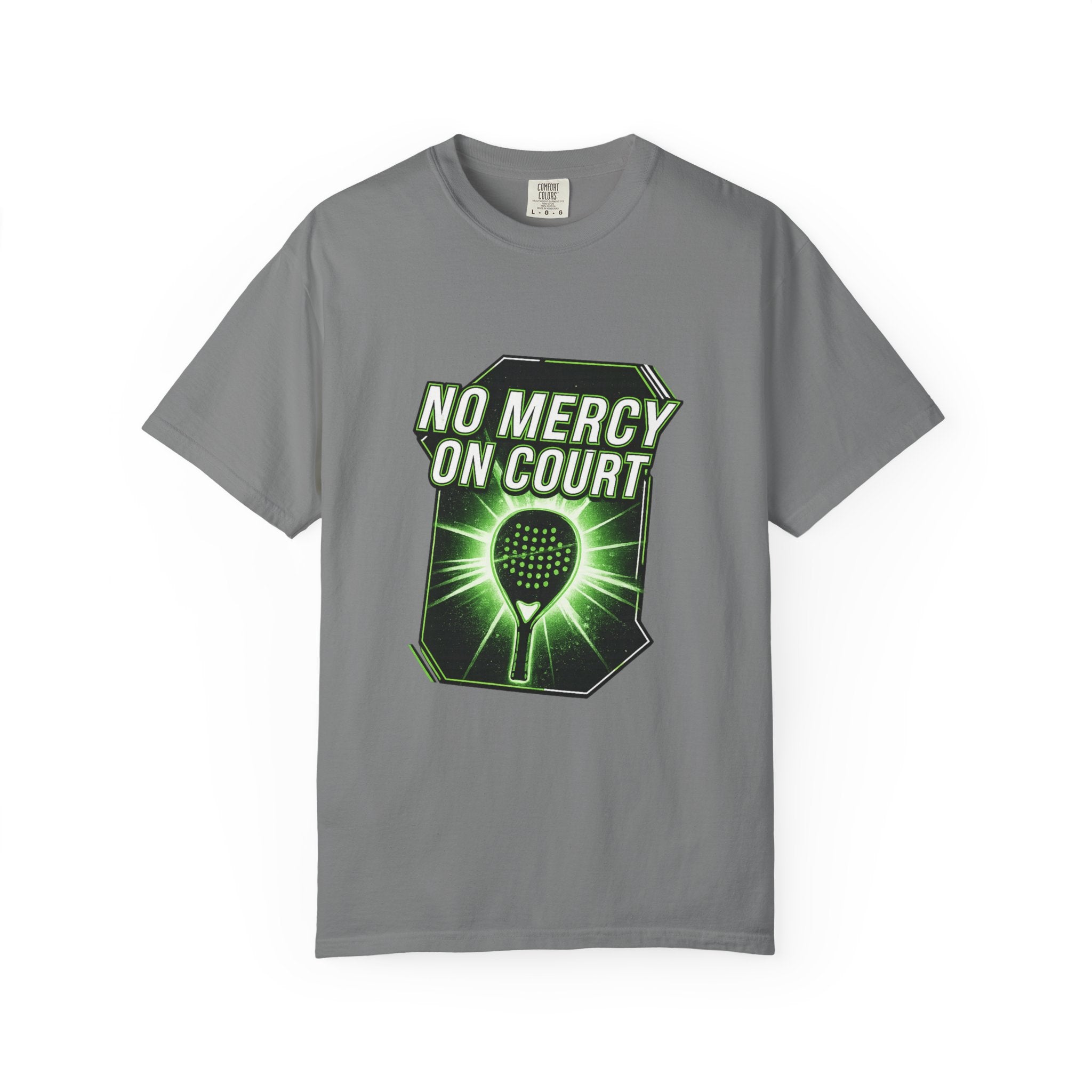 T-Shirt — "No Mercy On Court" Padel Graphic Tee
