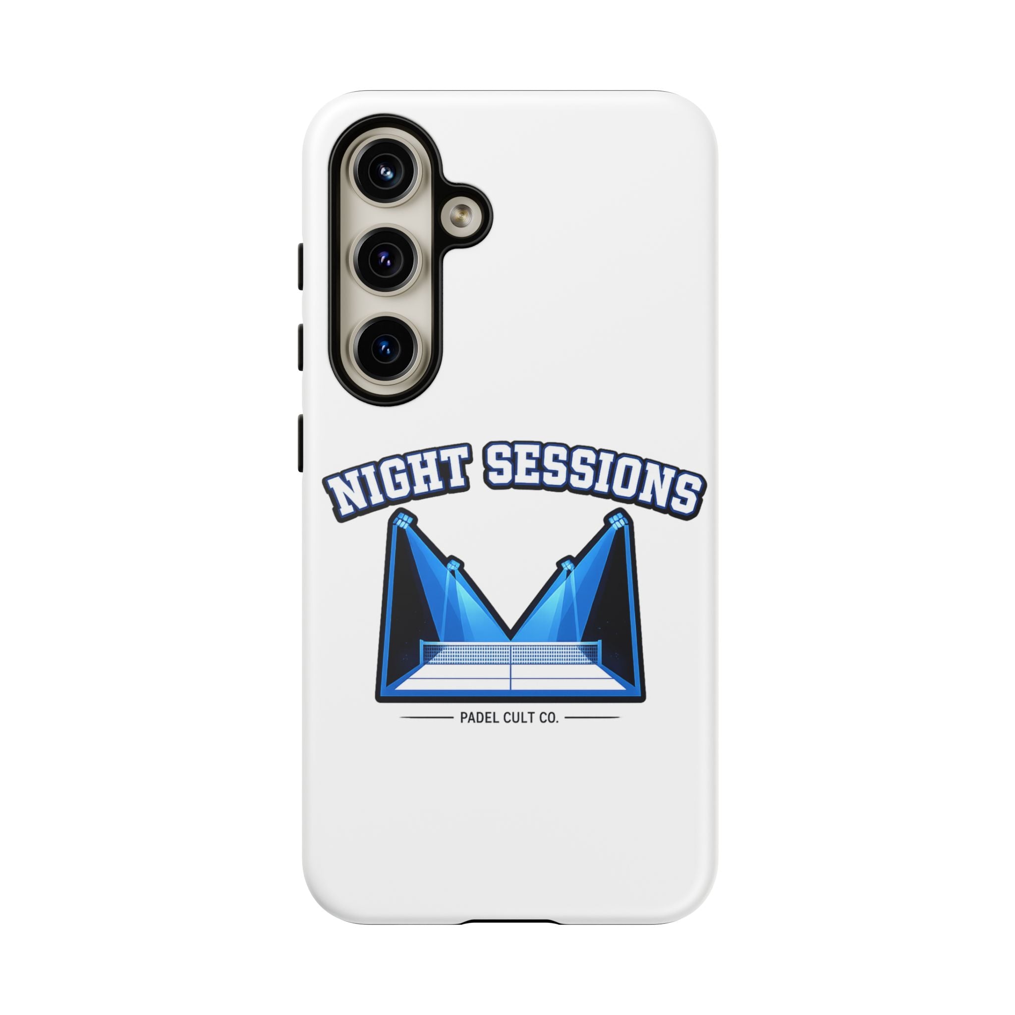 Night Sessions Phone Case — Tough Protective Slim Case with Padel-Inspired Design