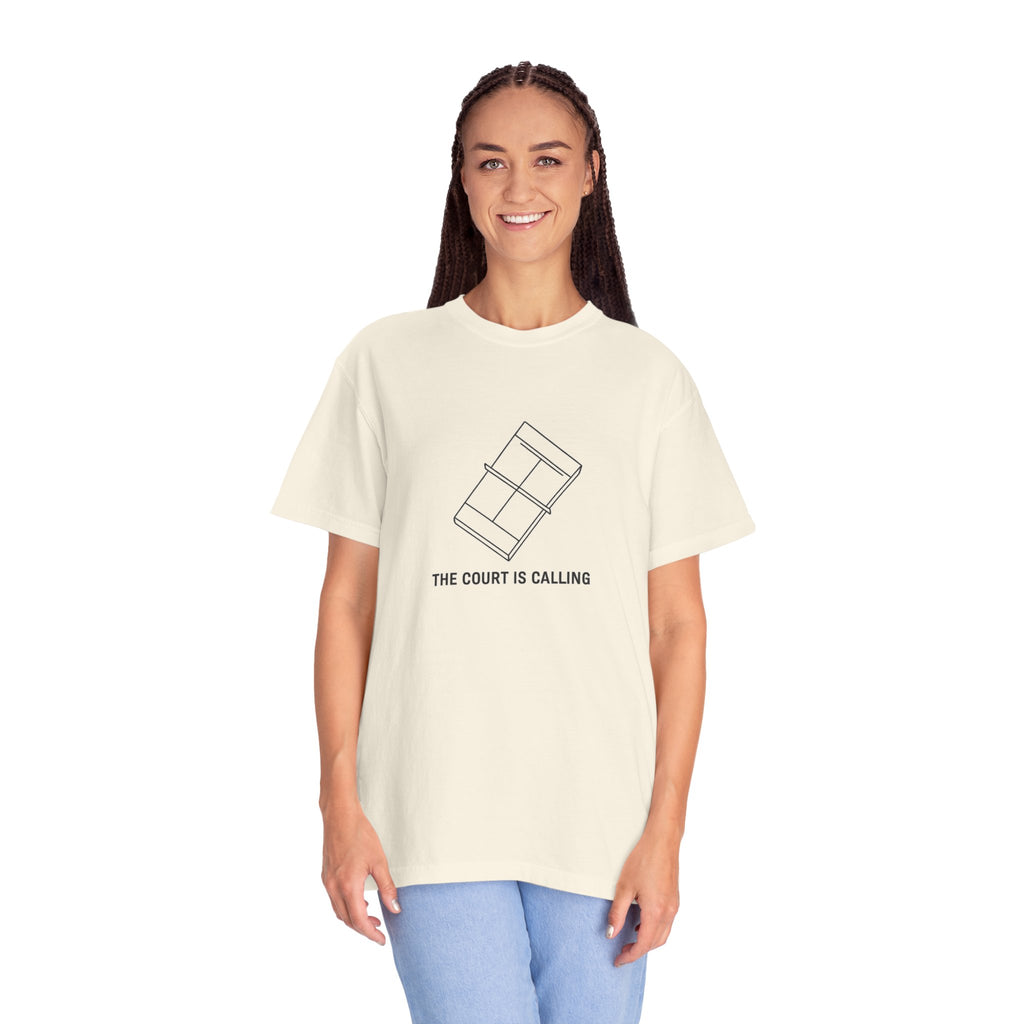 Padel Tennis T-Shirt — "The Court Is Calling" Minimalist Graphic Tee