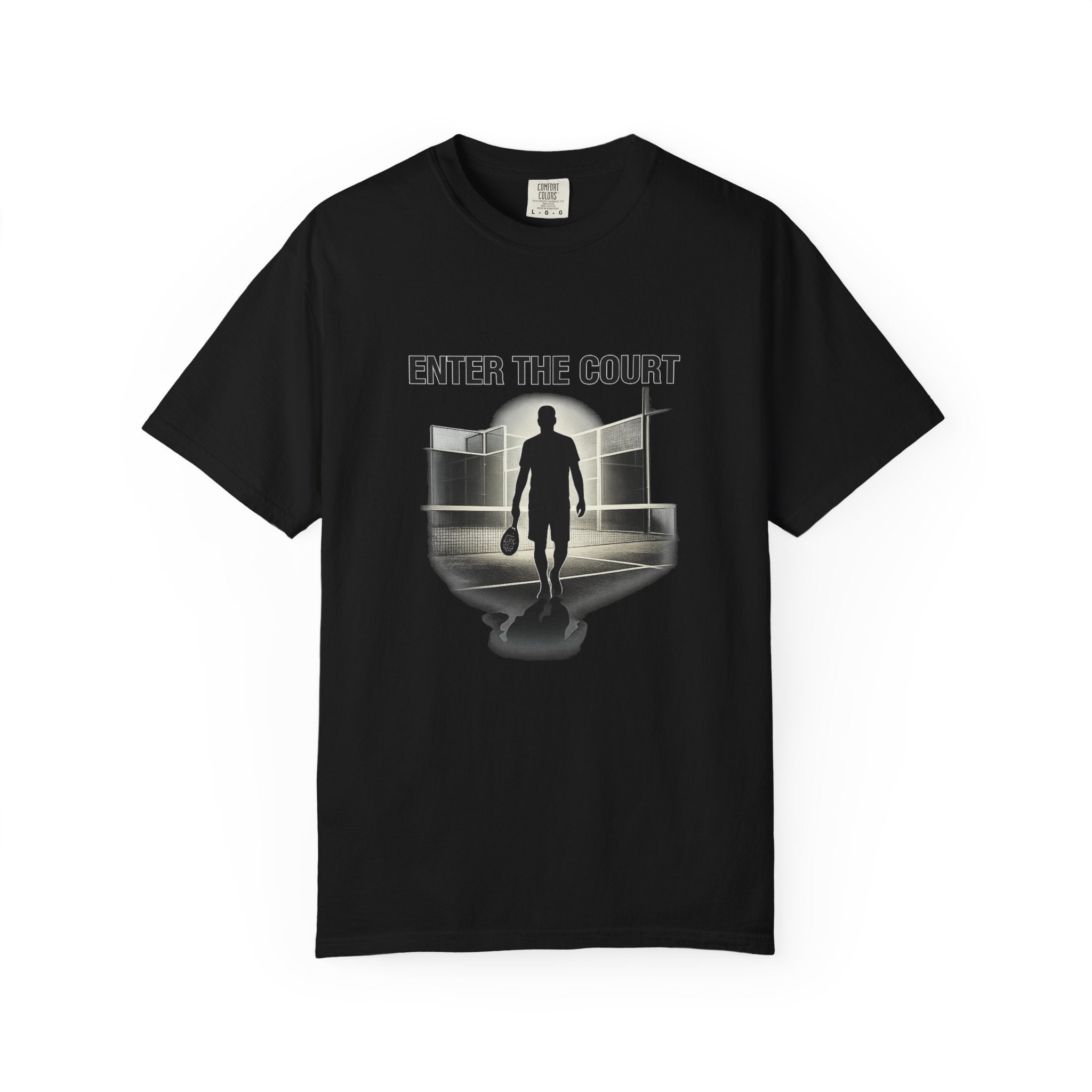 Padel Tennis T-Shirt — “Enter the Court” Silhouette Tee