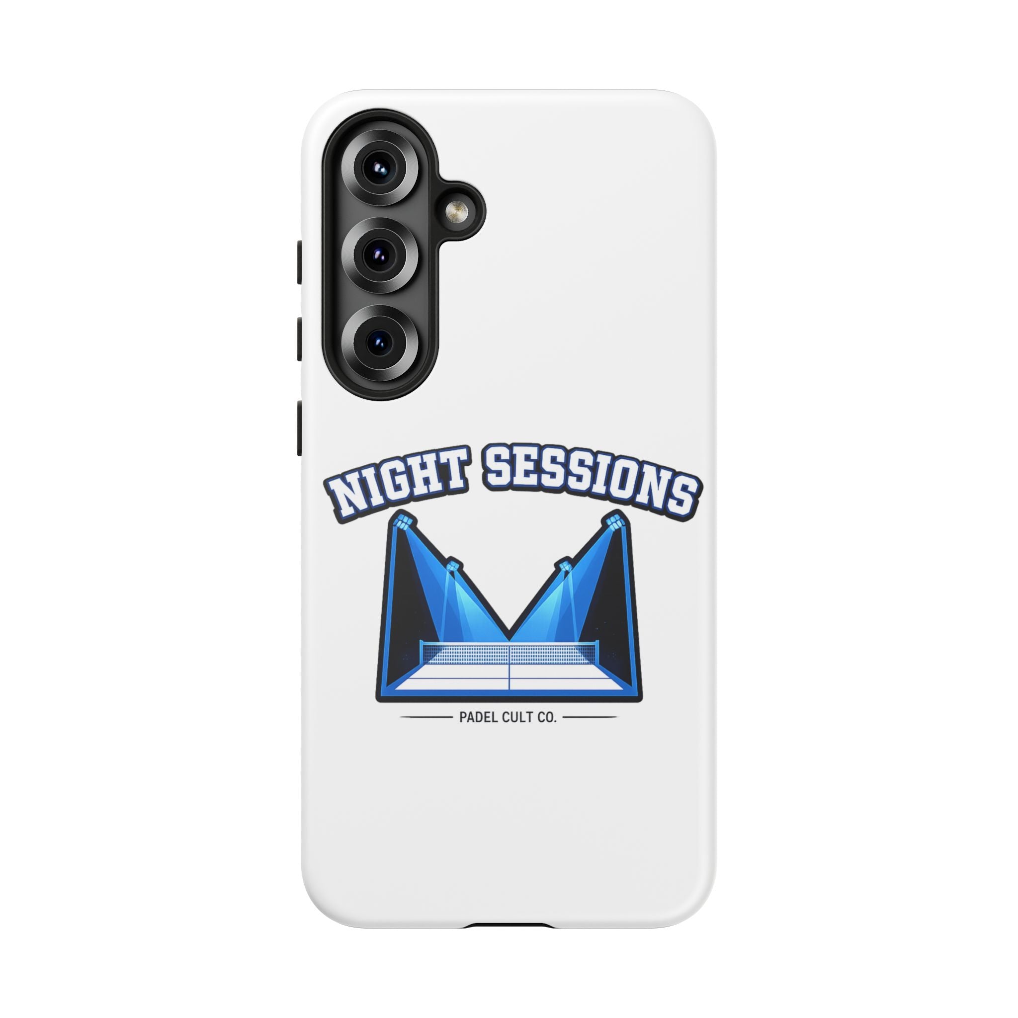 Night Sessions Phone Case — Tough Protective Slim Case with Padel-Inspired Design