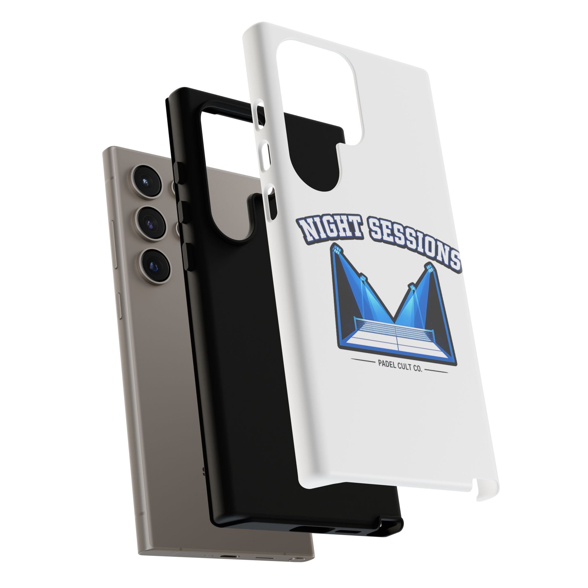 Night Sessions Phone Case — Tough Protective Slim Case with Padel-Inspired Design