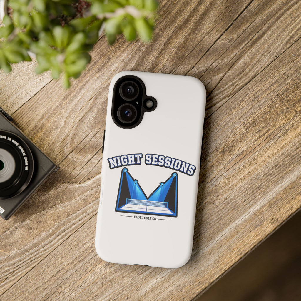 Night Sessions Phone Case — Tough Protective Slim Case with Padel-Inspired Design