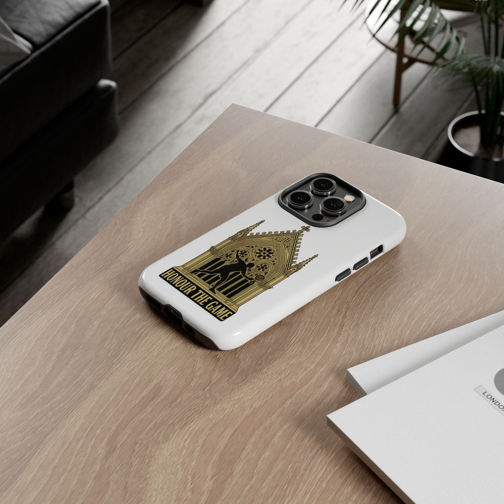 Phone Case — 'Honour the Game' Gothic Padel Tennis Cathedral Design