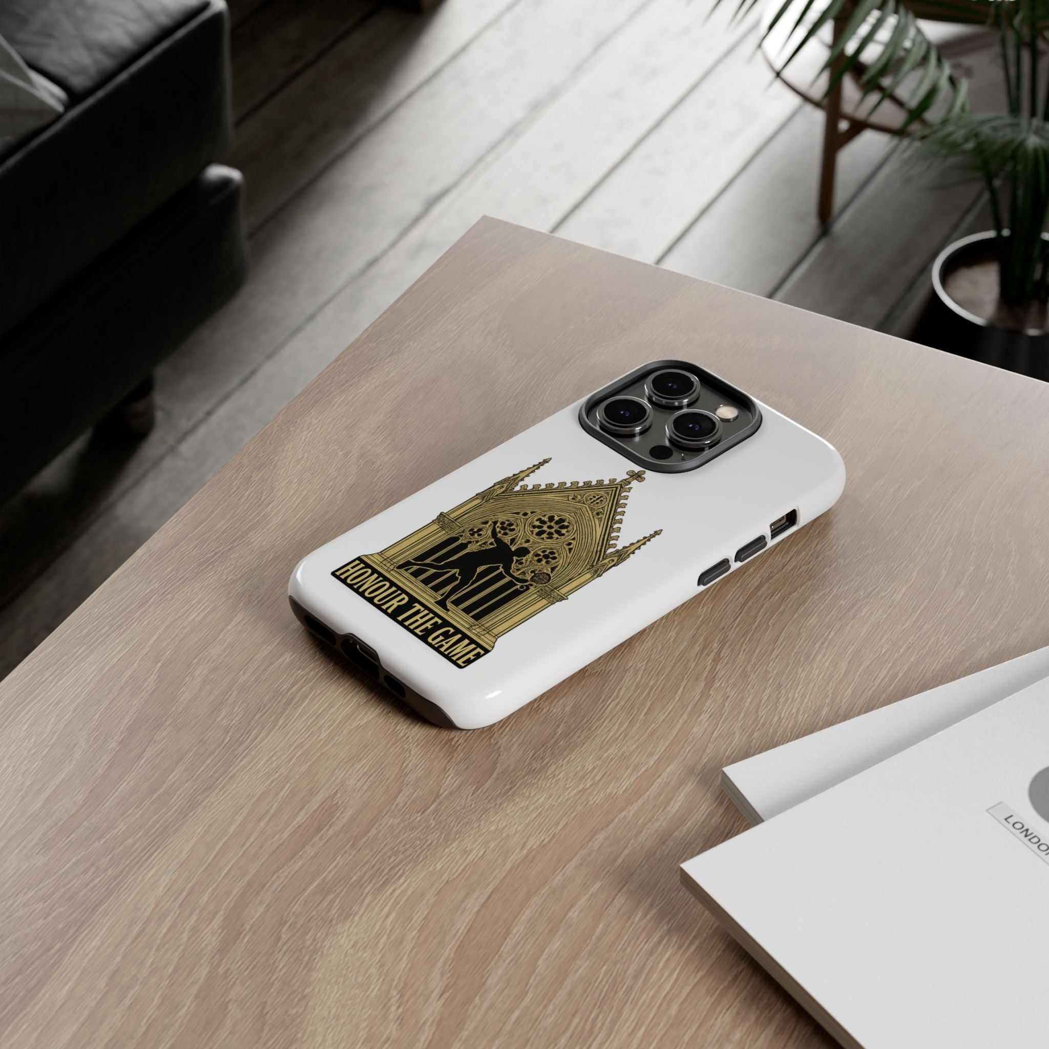 Phone Case — 'Honour the Game' Gothic Padel Tennis Cathedral Design