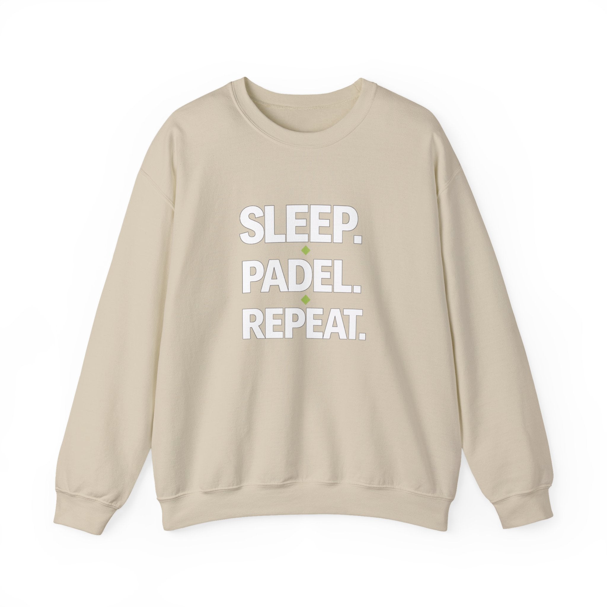 Padel Crewneck Sweatshirt — "Sleep. Padel. Repeat." Casual Sports Pullover