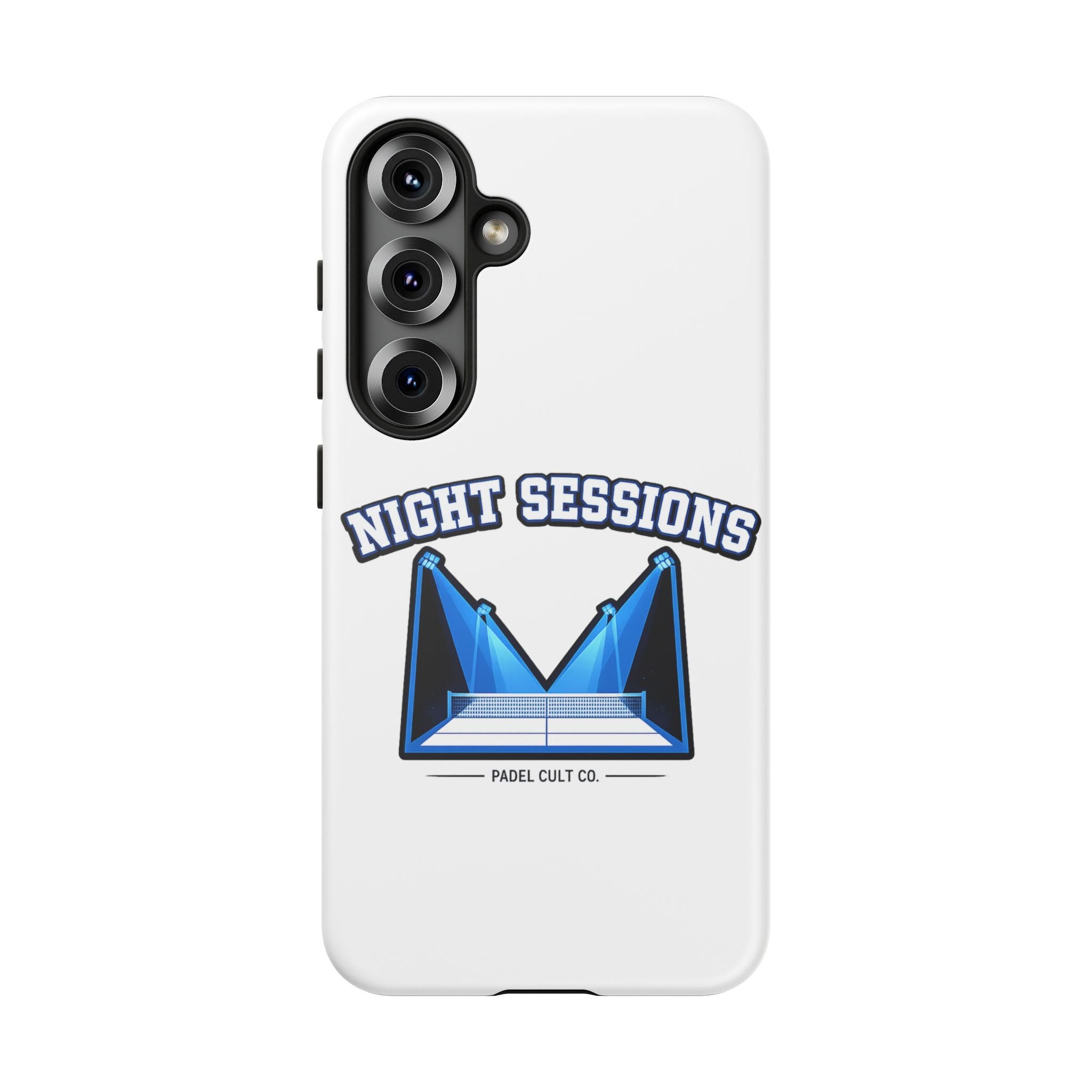 Night Sessions Phone Case — Tough Protective Slim Case with Padel-Inspired Design