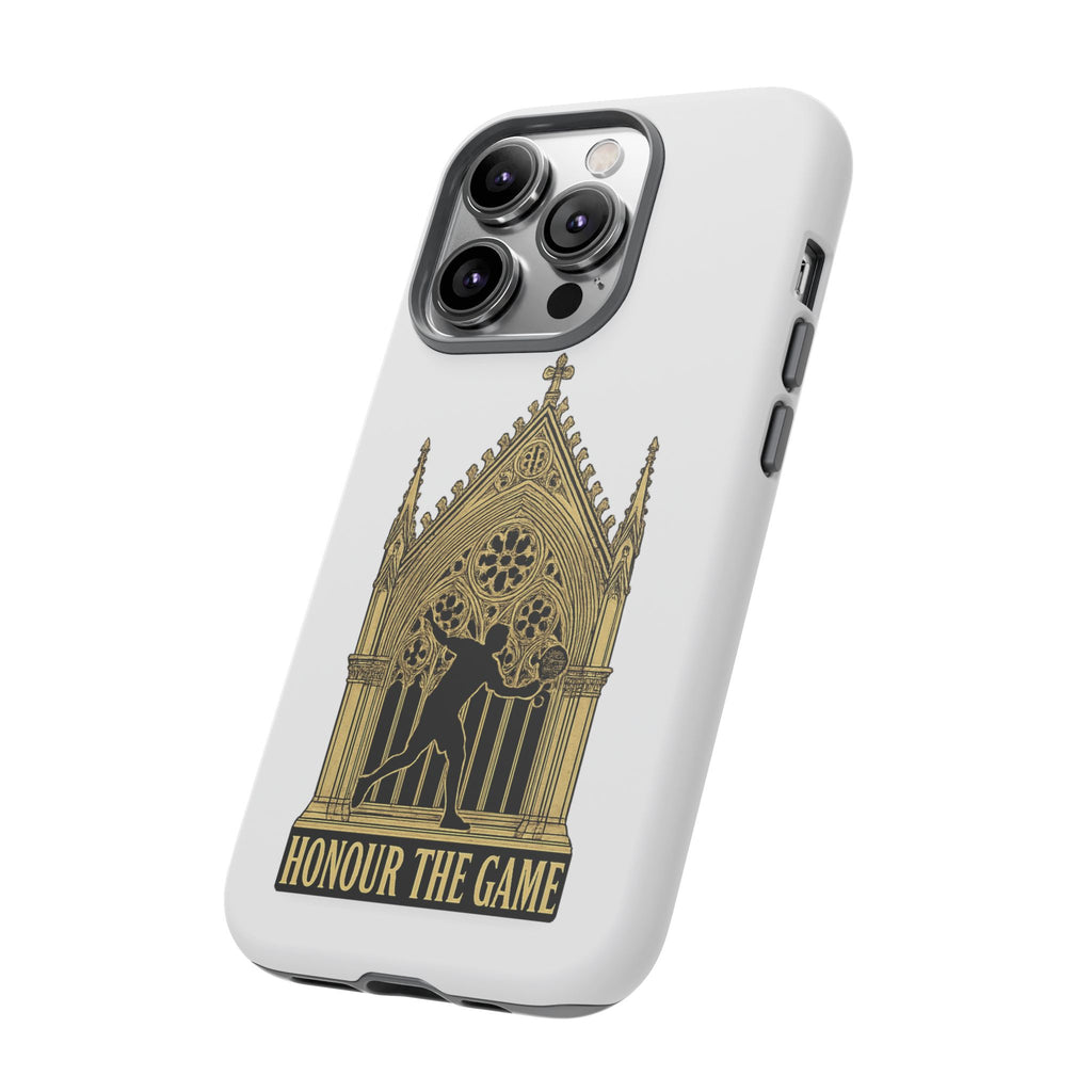 Phone Case — 'Honour the Game' Gothic Padel Tennis Cathedral Design