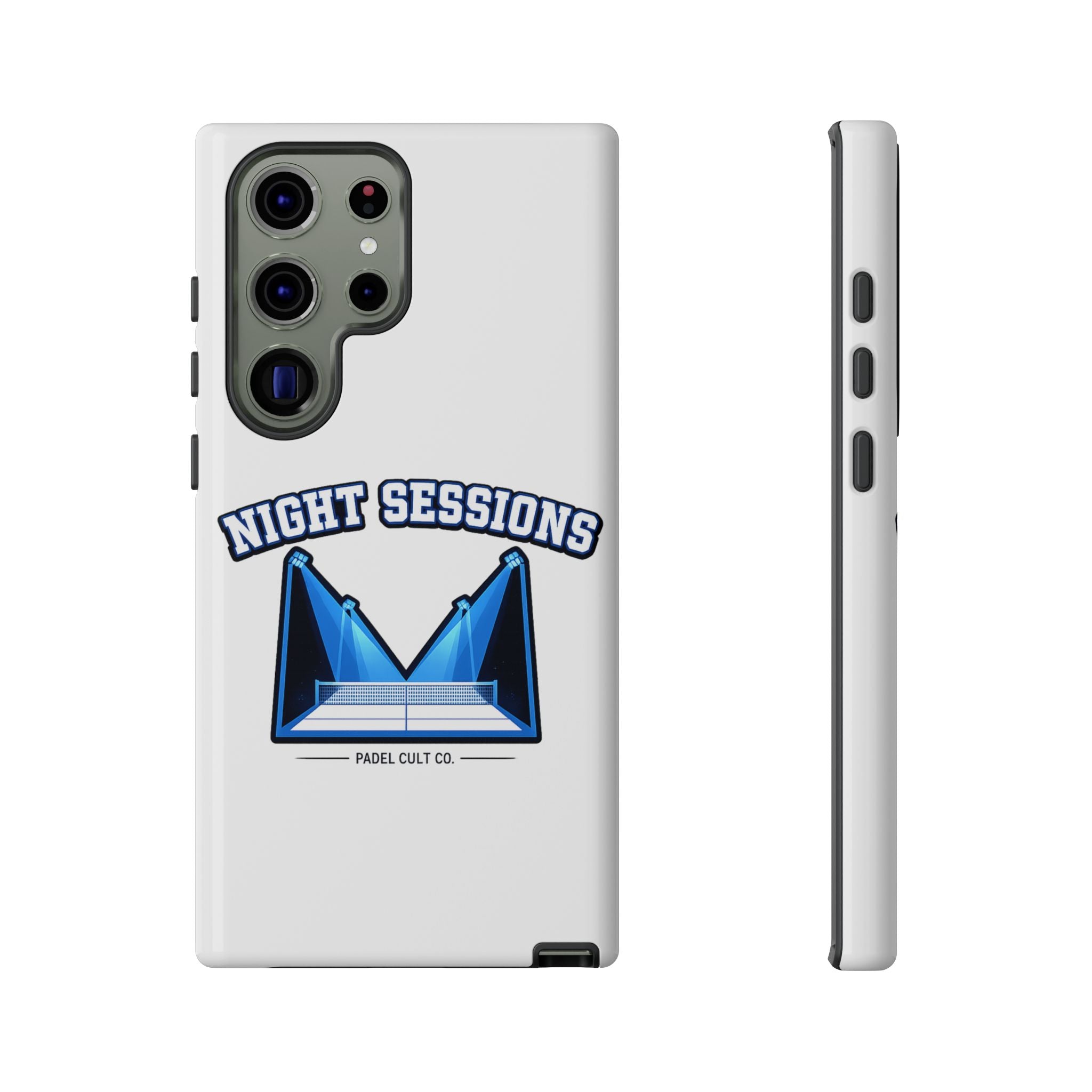 Night Sessions Phone Case — Tough Protective Slim Case with Padel-Inspired Design