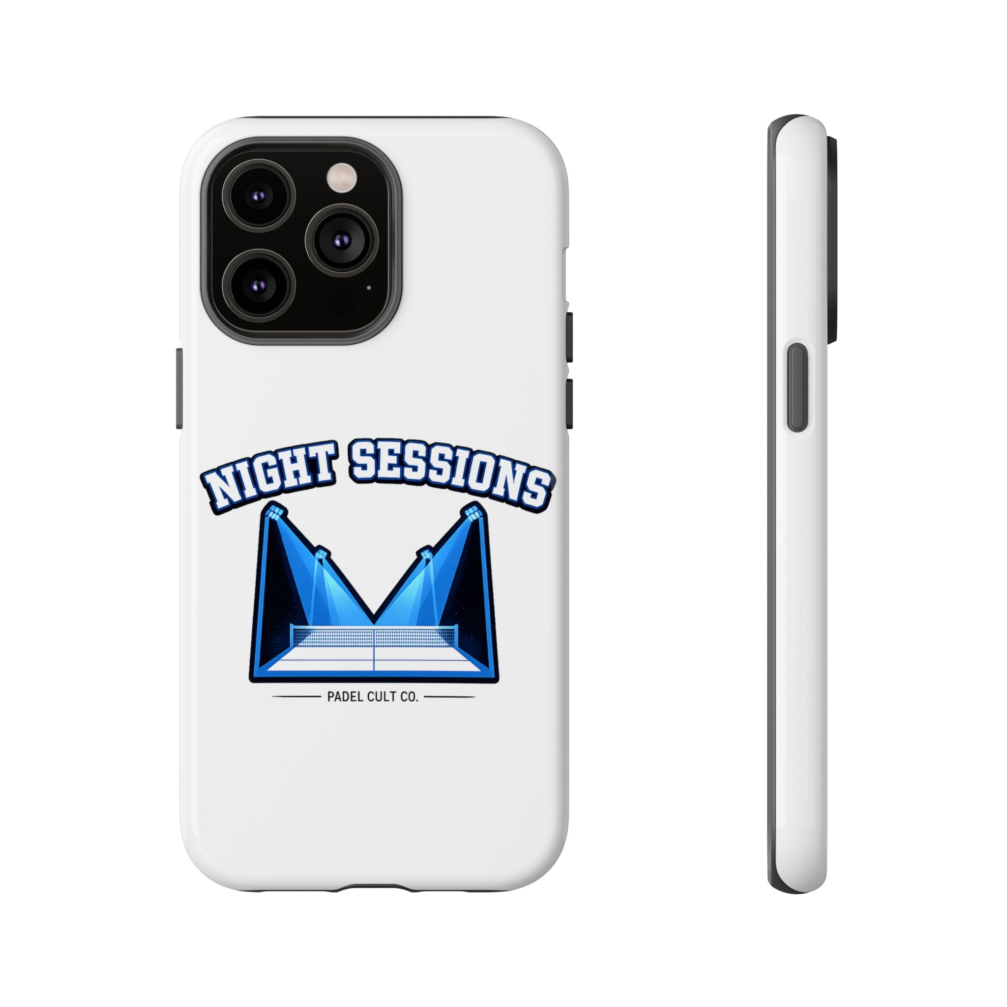 Night Sessions Phone Case — Tough Protective Slim Case with Padel-Inspired Design