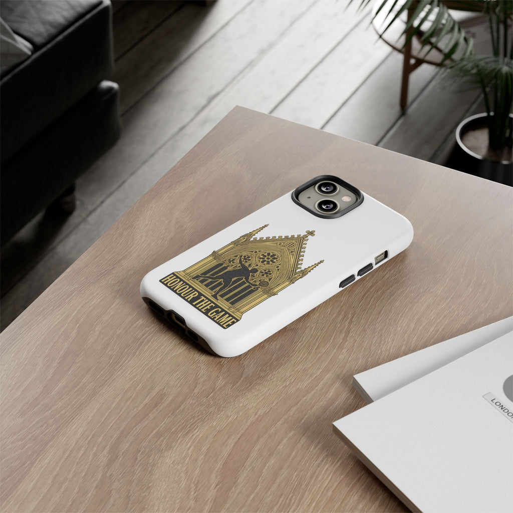 Phone Case — 'Honour the Game' Gothic Padel Tennis Cathedral Design