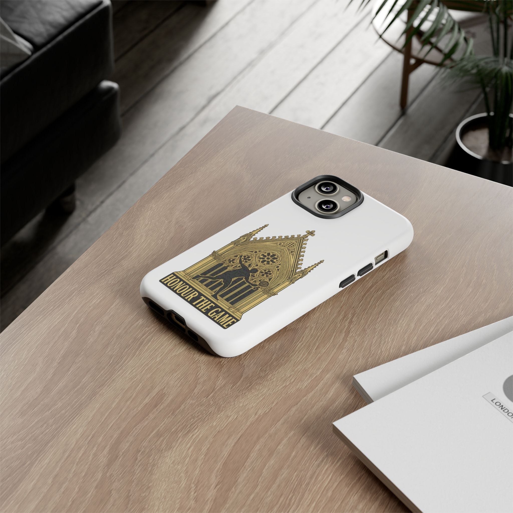 Phone Case — 'Honour the Game' Gothic Padel Tennis Cathedral Design