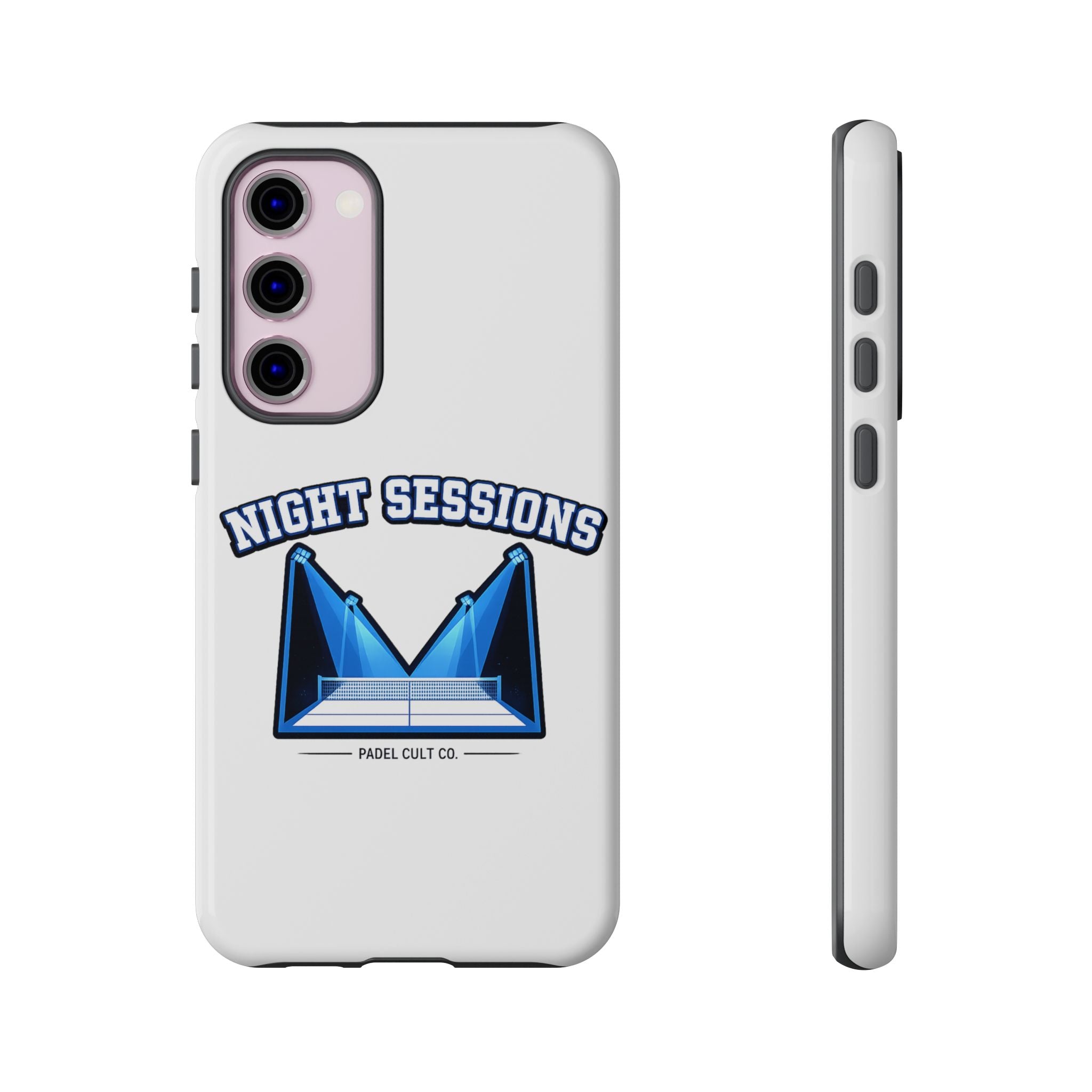 Night Sessions Phone Case — Tough Protective Slim Case with Padel-Inspired Design