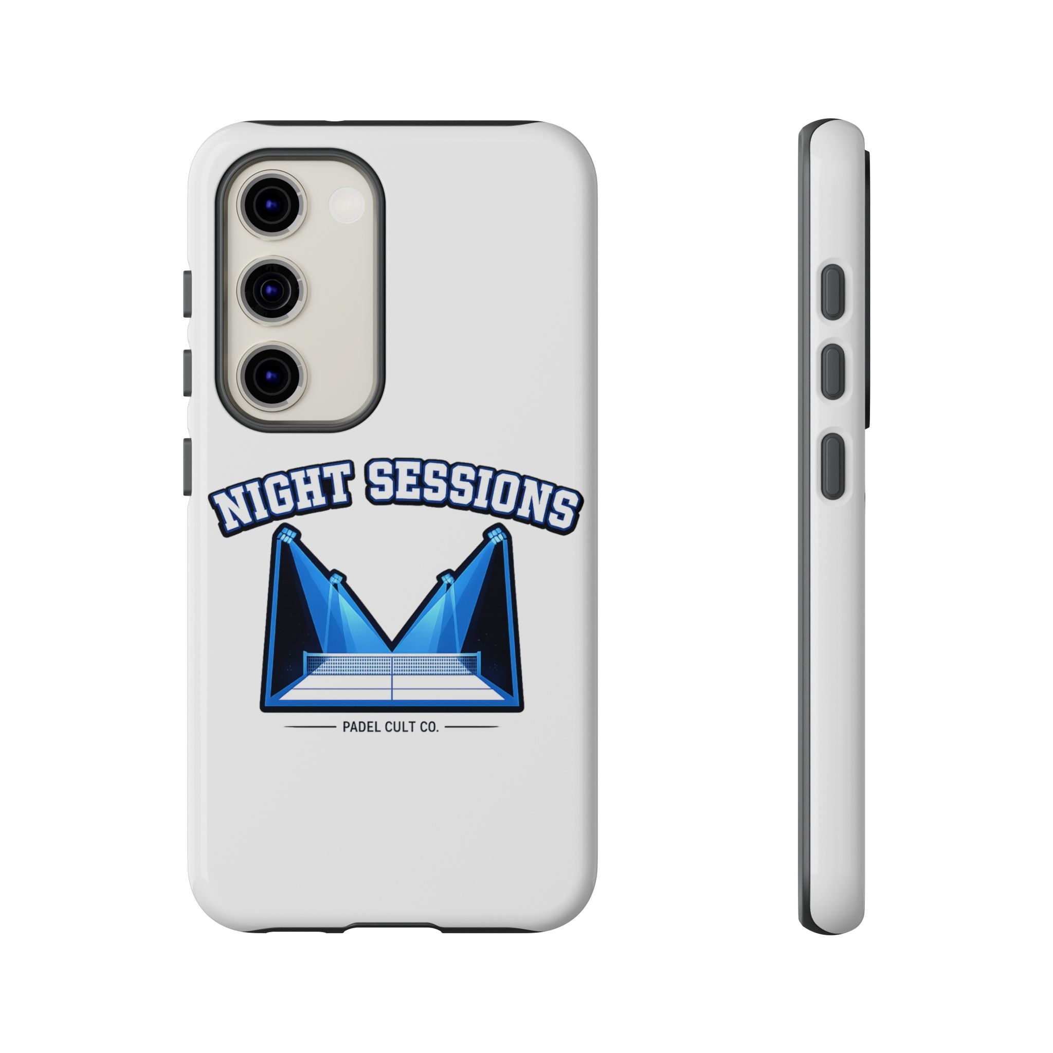 Night Sessions Phone Case — Tough Protective Slim Case with Padel-Inspired Design