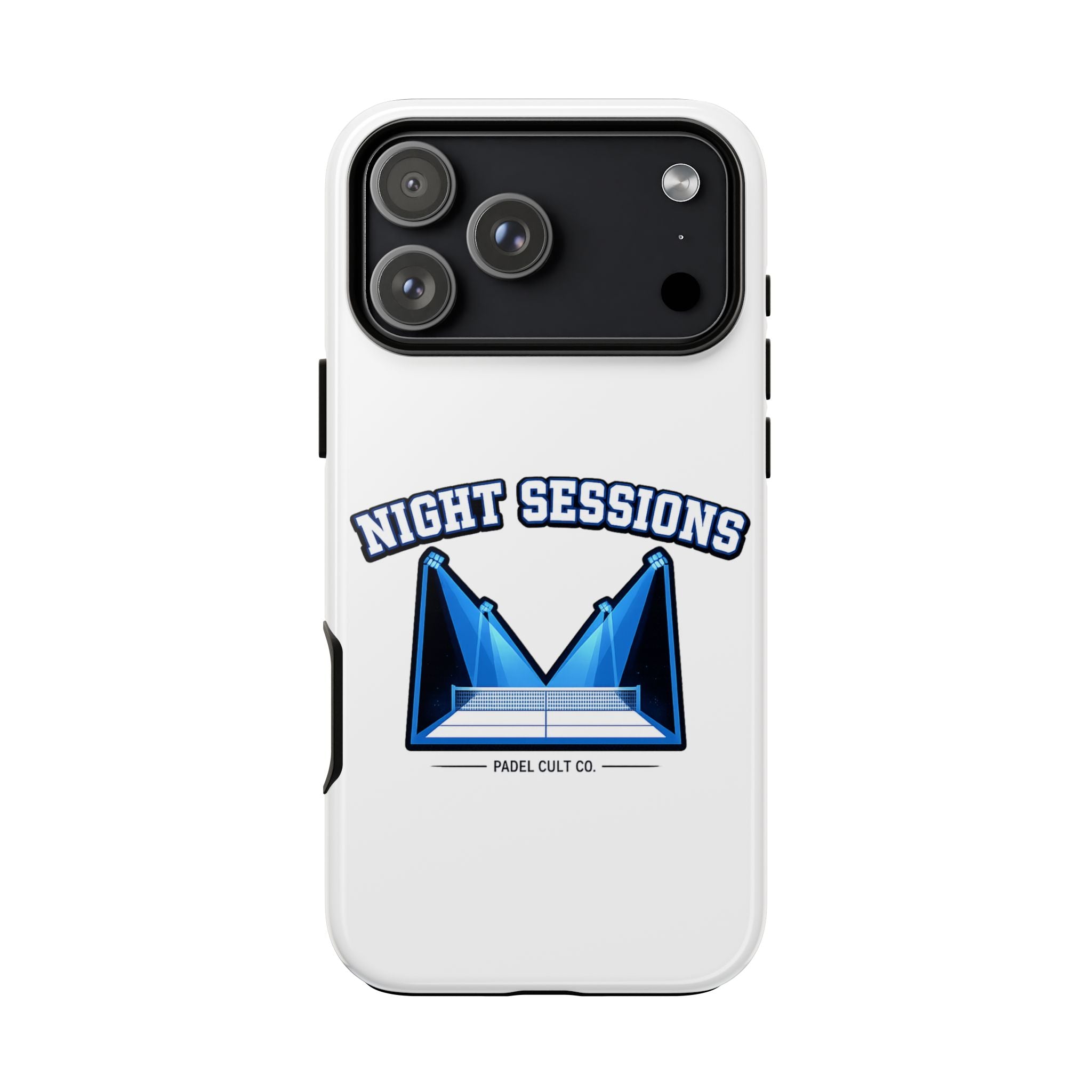 Night Sessions Phone Case — Tough Protective Slim Case with Padel-Inspired Design