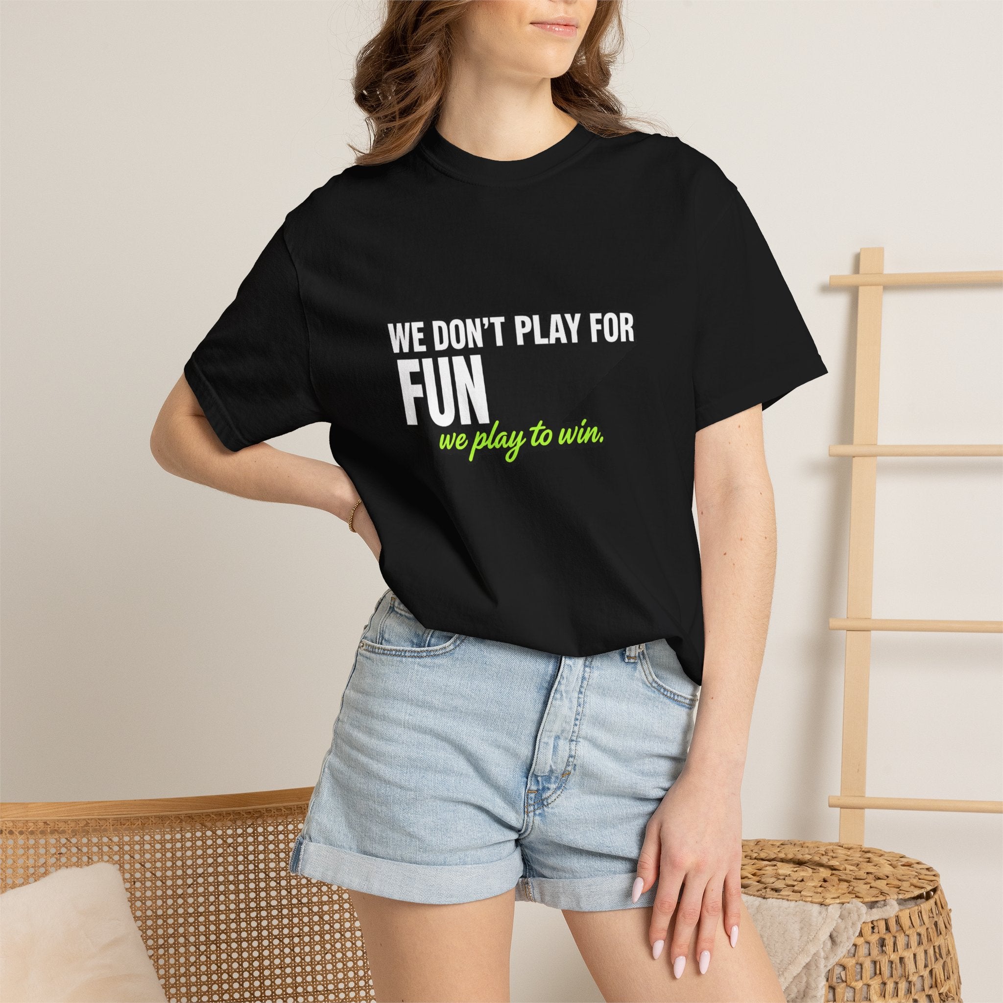 T-Shirt — "We Don’t Play for Fun, We Play to Win" Padel Tennis Sports Tee