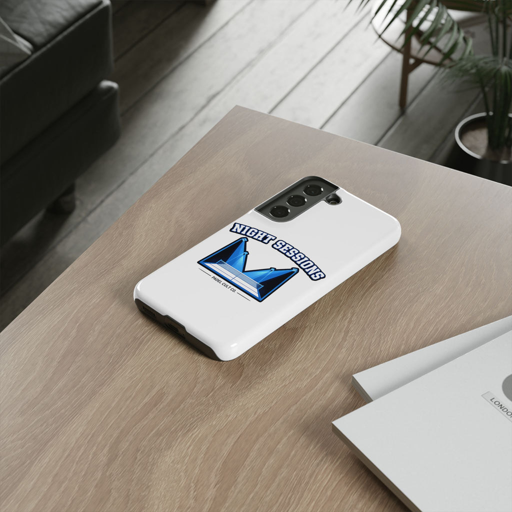 Night Sessions Phone Case — Tough Protective Slim Case with Padel-Inspired Design