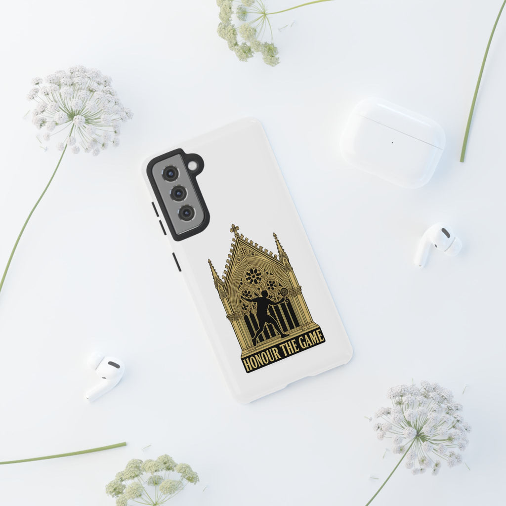 Phone Case — 'Honour the Game' Gothic Padel Tennis Cathedral Design