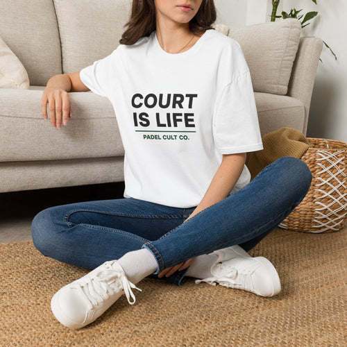 Court Is Life T-Shirt — Padel Tennis Player Tee