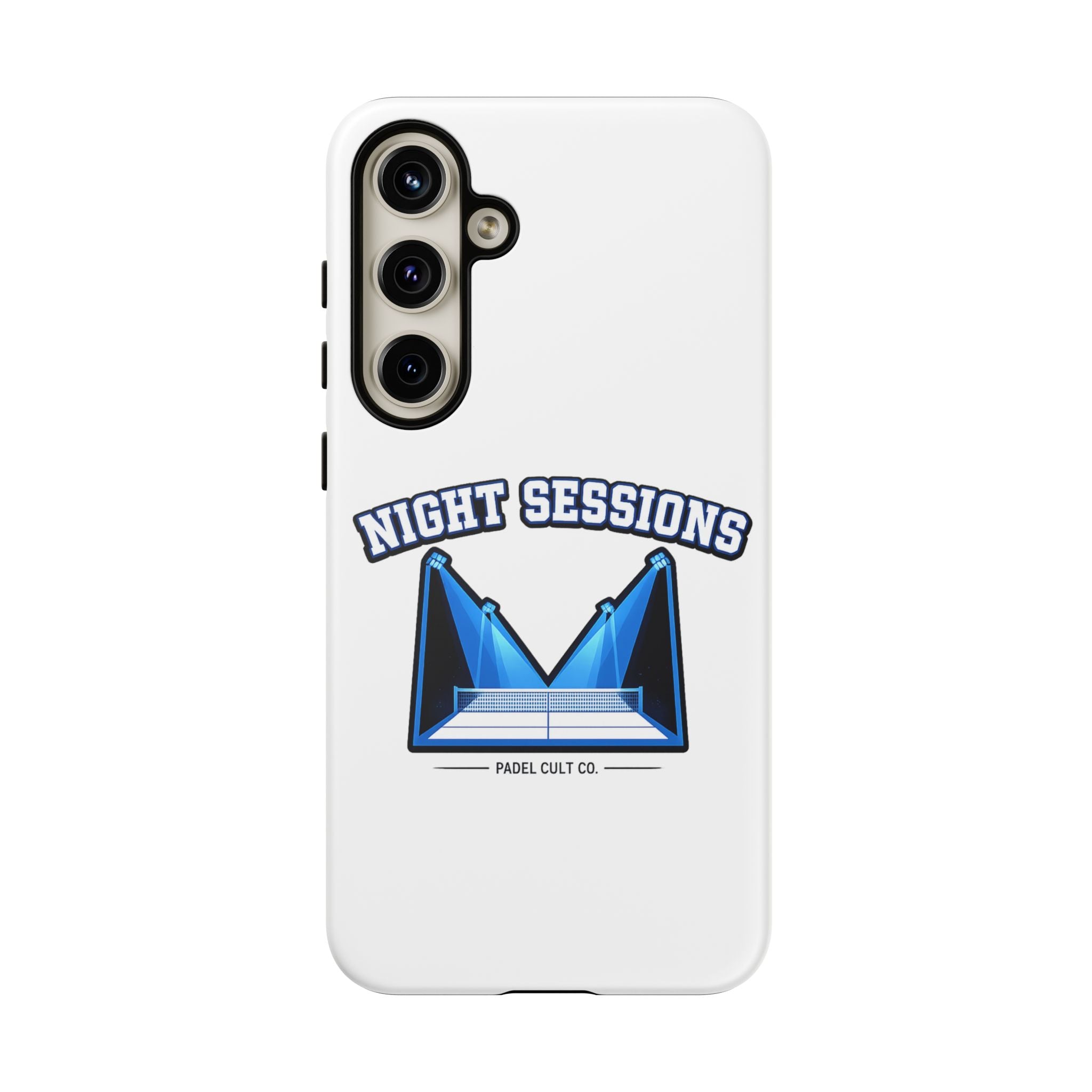 Night Sessions Phone Case — Tough Protective Slim Case with Padel-Inspired Design