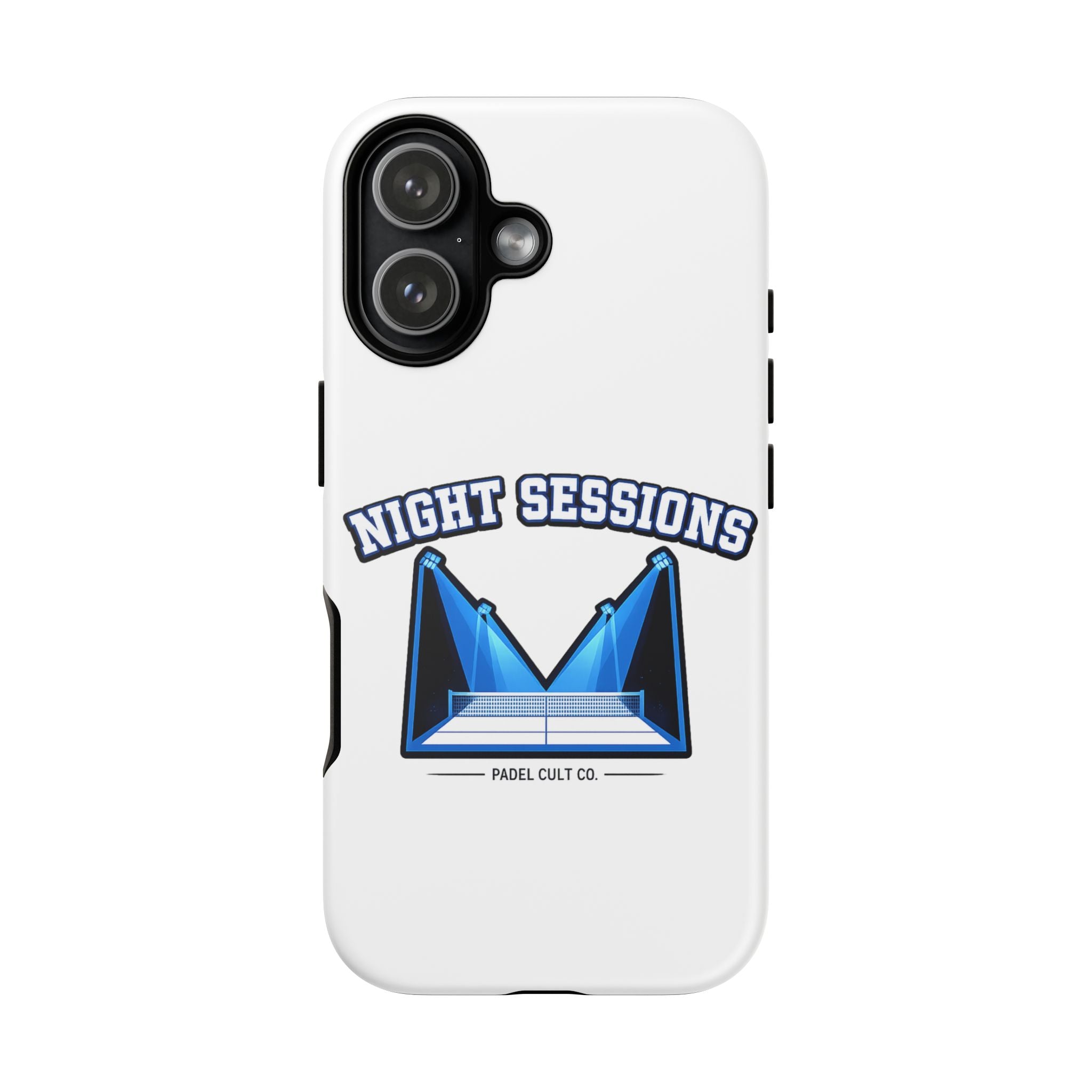 Night Sessions Phone Case — Tough Protective Slim Case with Padel-Inspired Design