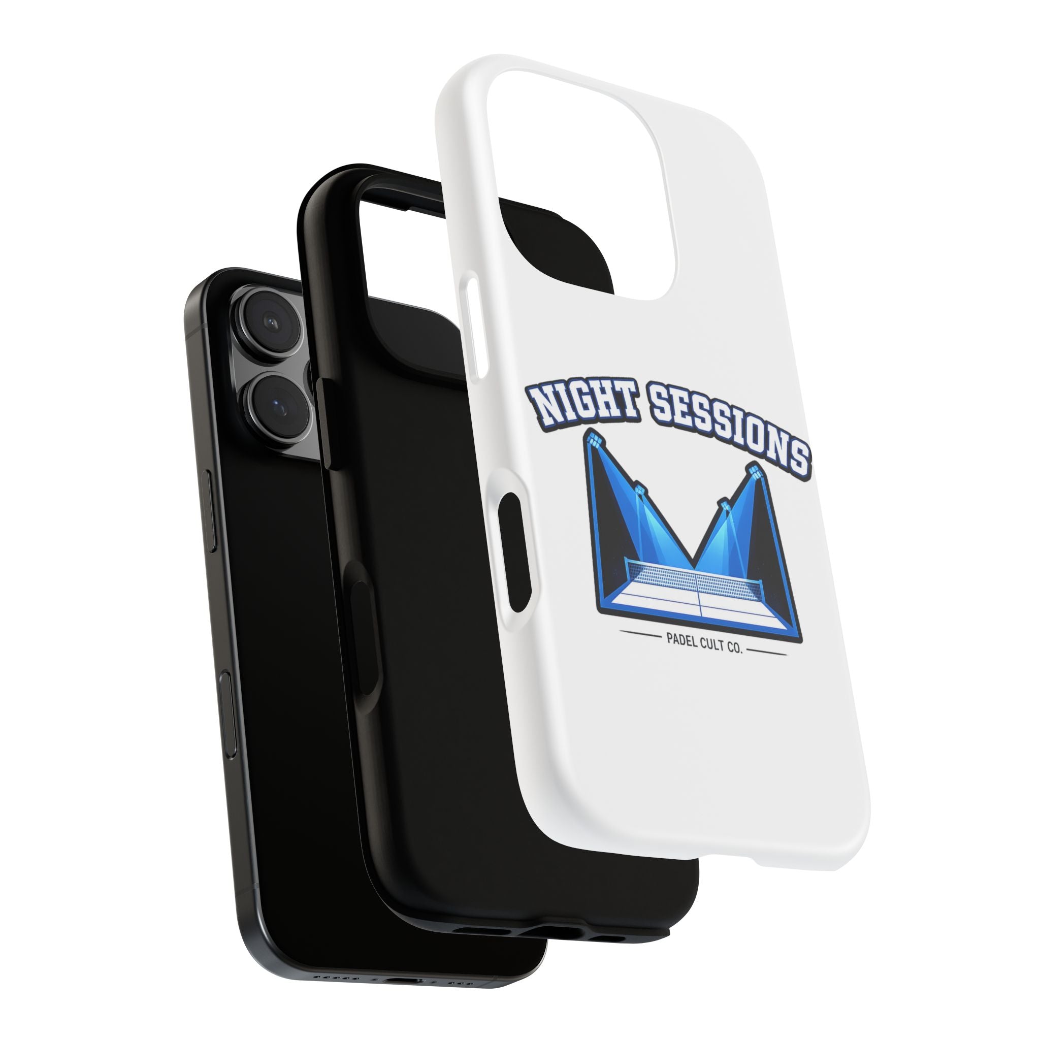 Night Sessions Phone Case — Tough Protective Slim Case with Padel-Inspired Design