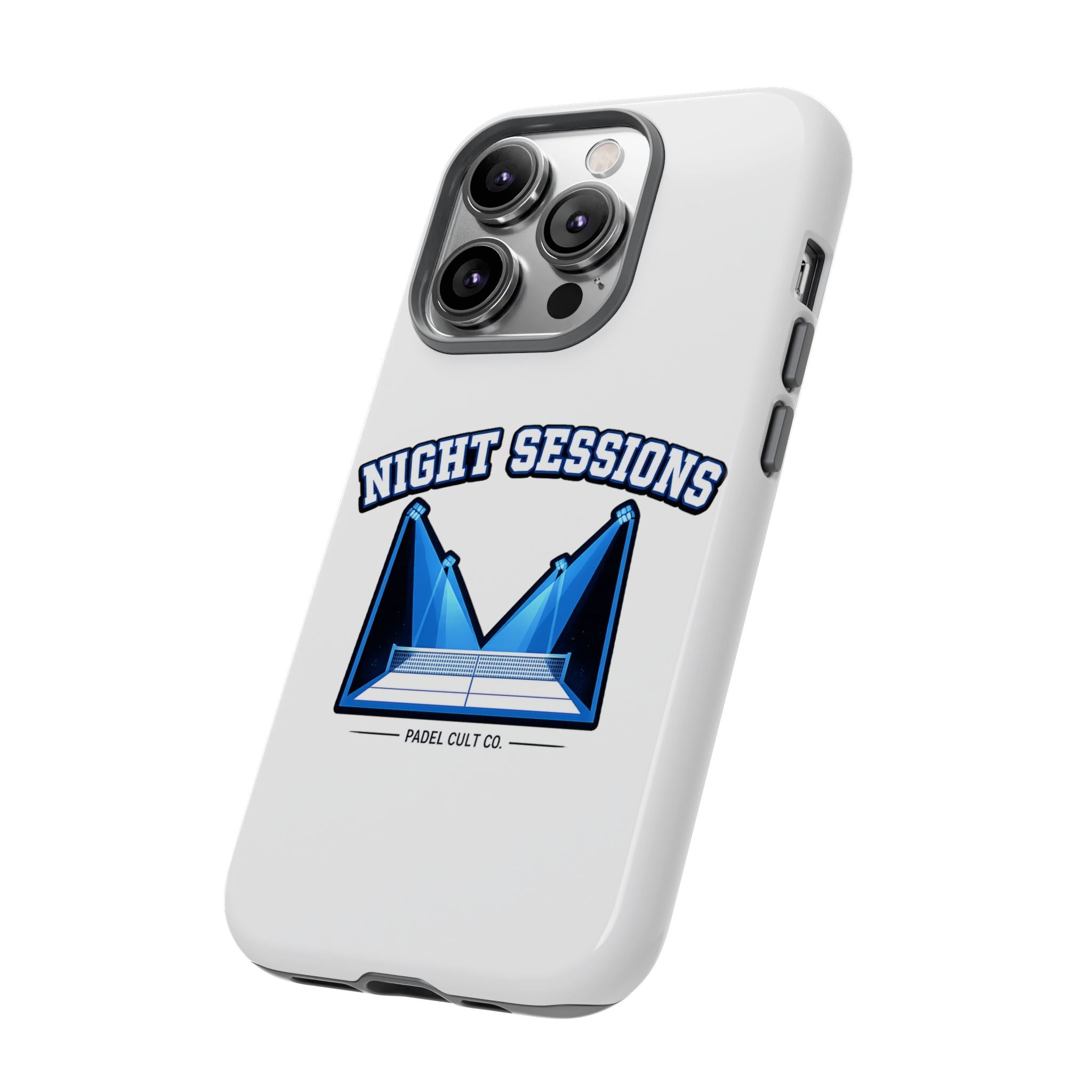 Night Sessions Phone Case — Tough Protective Slim Case with Padel-Inspired Design