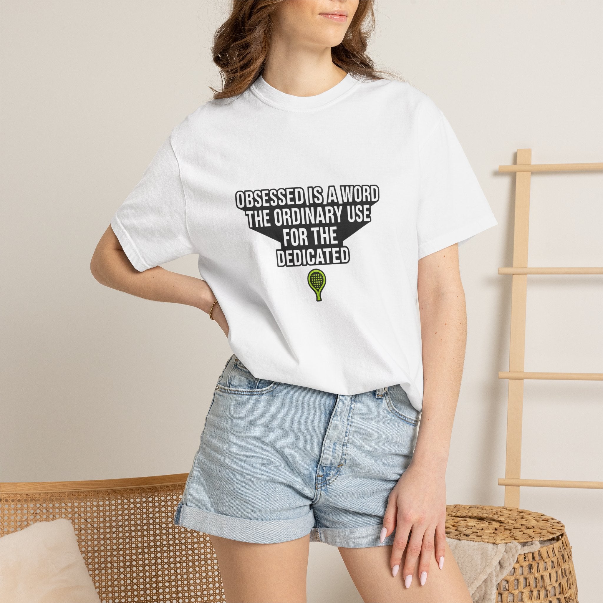 Obsessed Is A Word Tee — Padel Tennis Graphic T-Shirt.