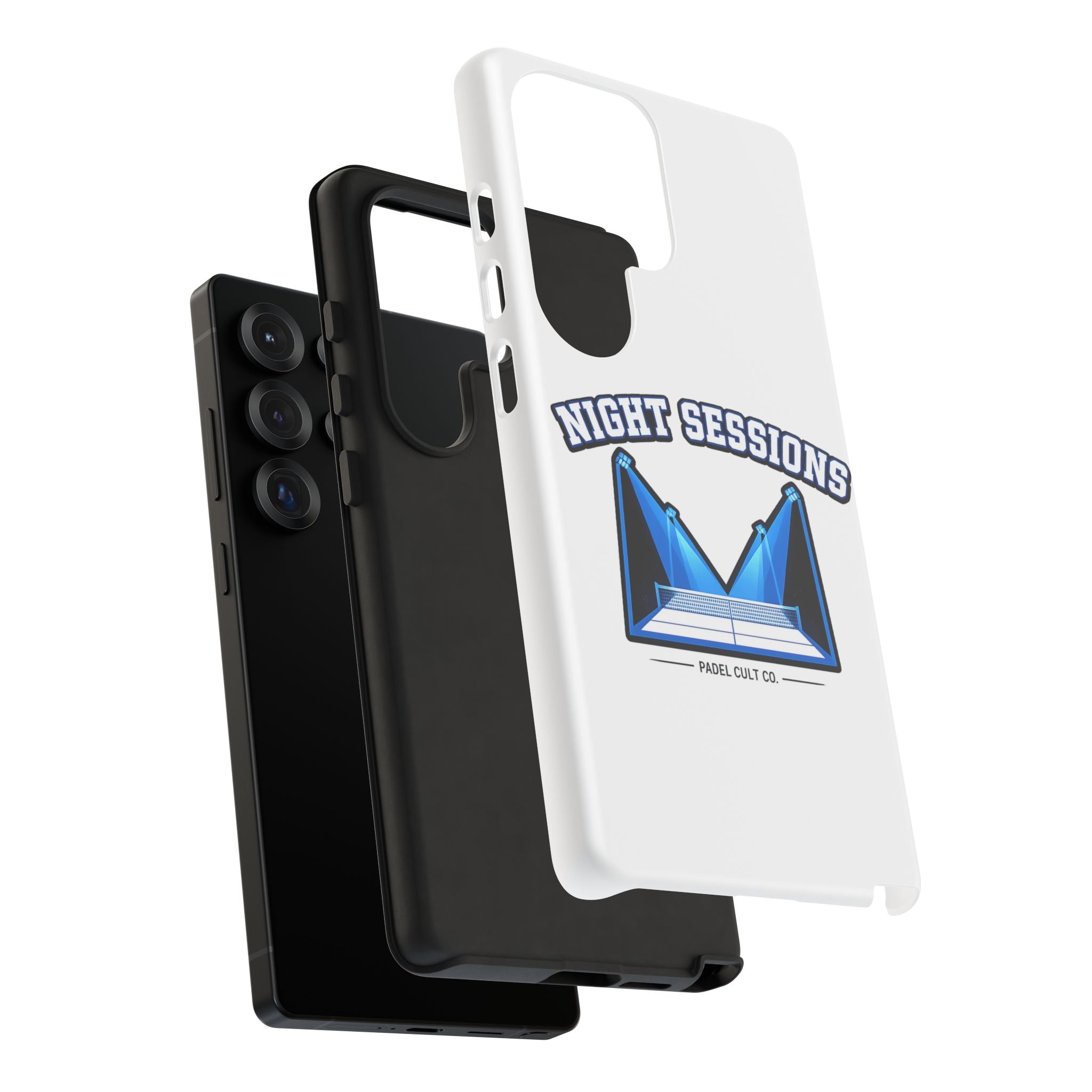 Night Sessions Phone Case — Tough Protective Slim Case with Padel-Inspired Design