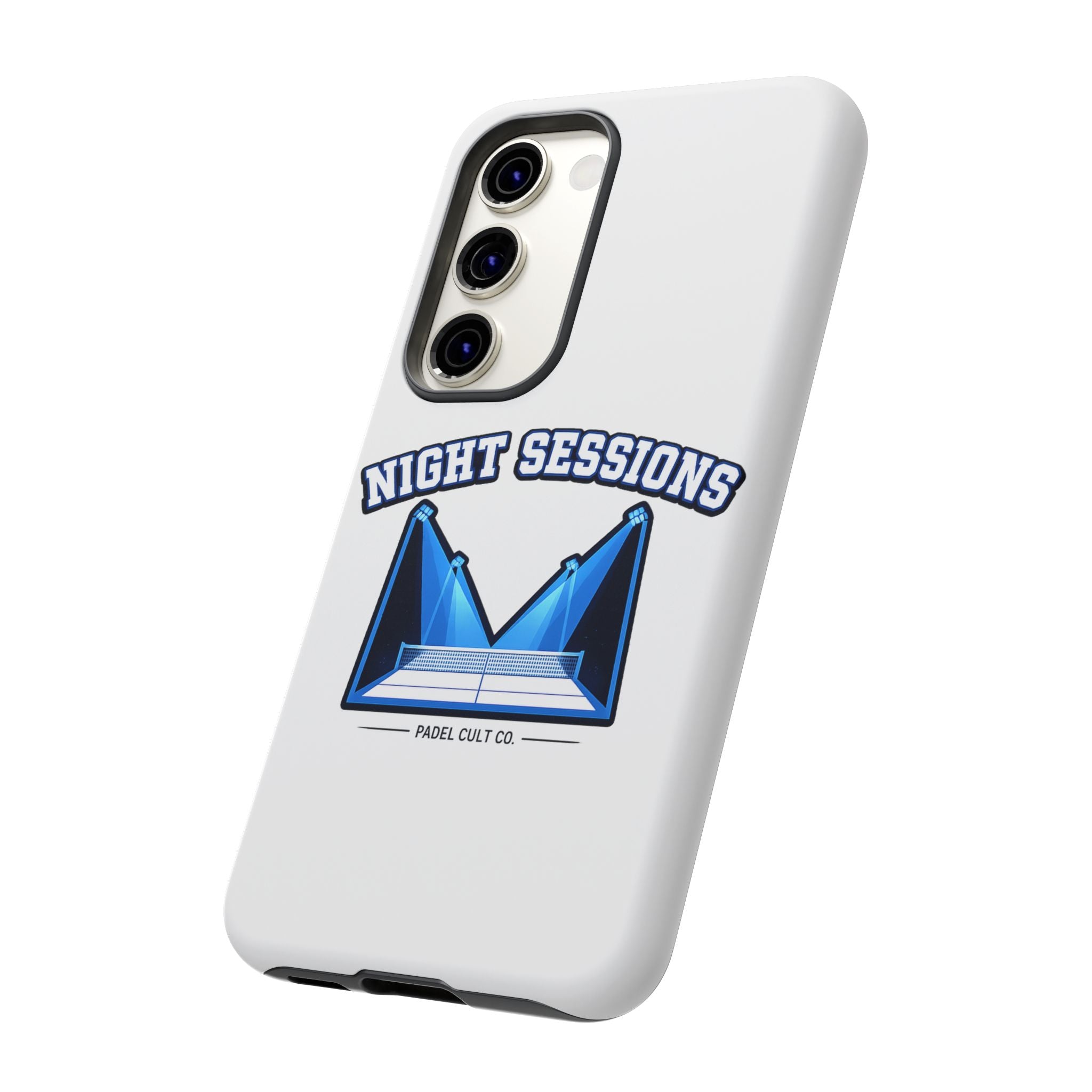 Night Sessions Phone Case — Tough Protective Slim Case with Padel-Inspired Design