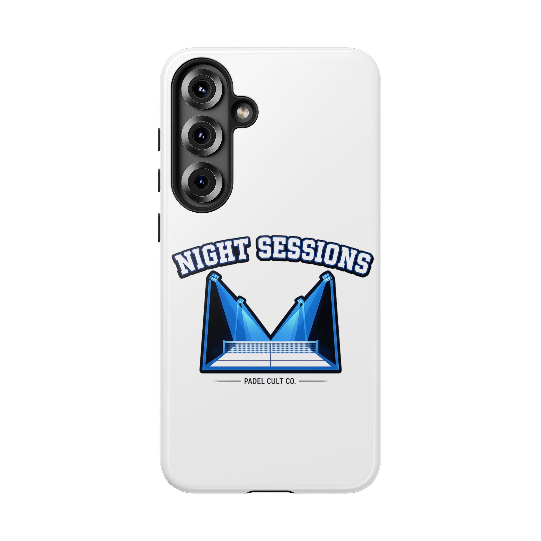 Night Sessions Phone Case — Tough Protective Slim Case with Padel-Inspired Design