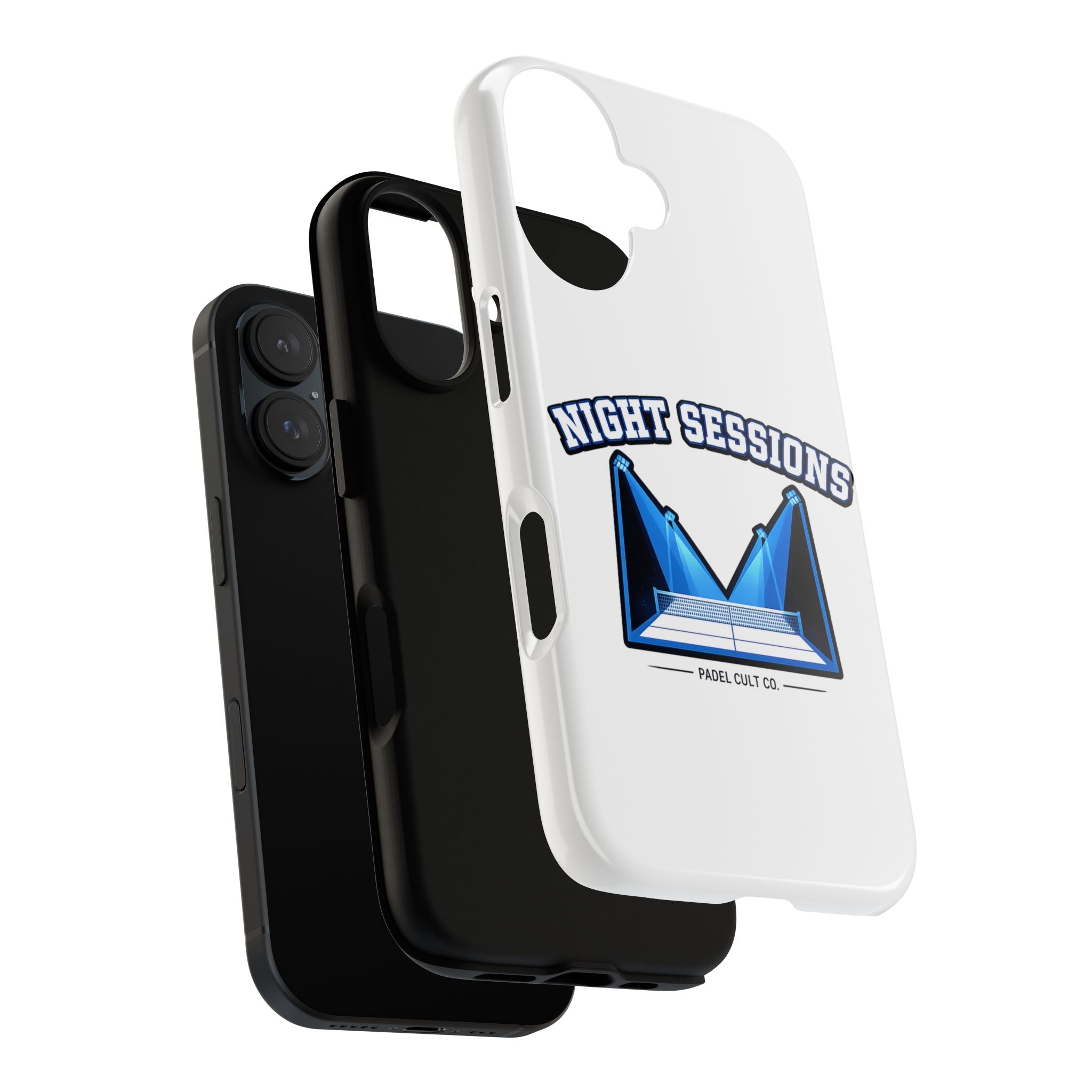 Night Sessions Phone Case — Tough Protective Slim Case with Padel-Inspired Design