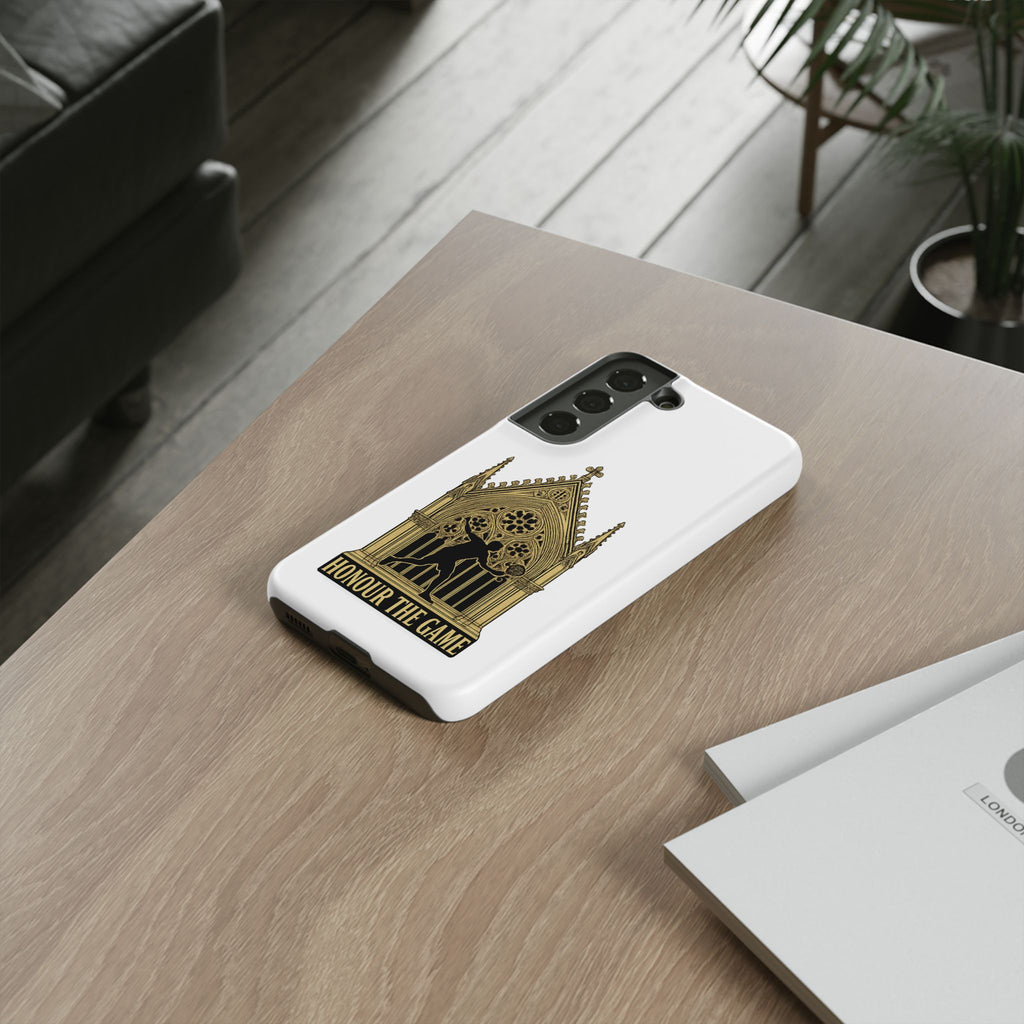 Phone Case — 'Honour the Game' Gothic Padel Tennis Cathedral Design