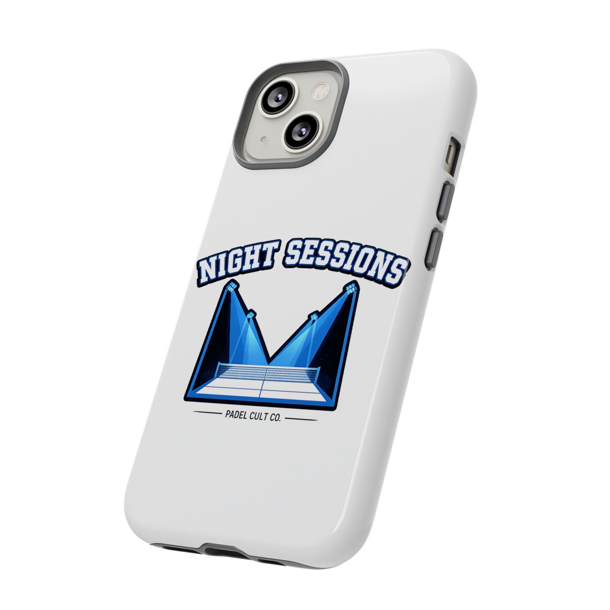 Night Sessions Phone Case — Tough Protective Slim Case with Padel-Inspired Design