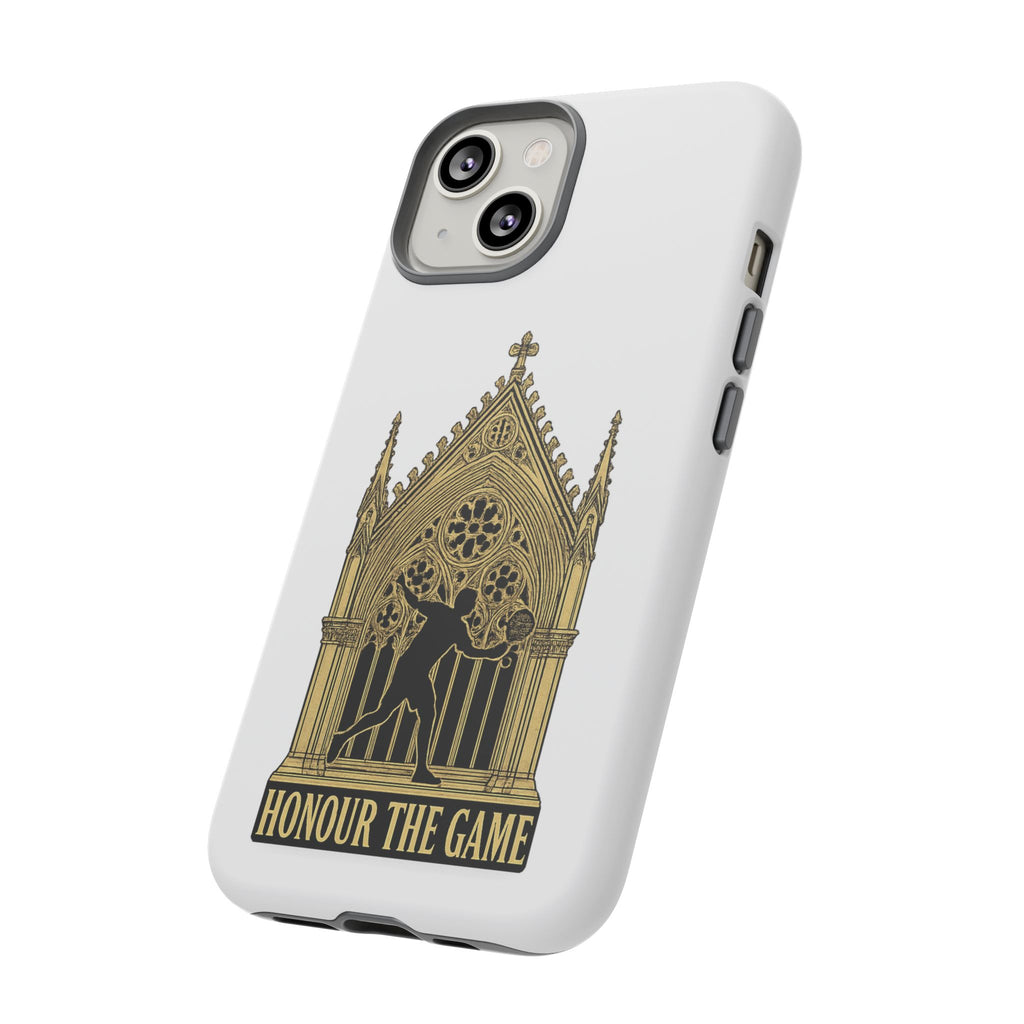 Phone Case — 'Honour the Game' Gothic Padel Tennis Cathedral Design