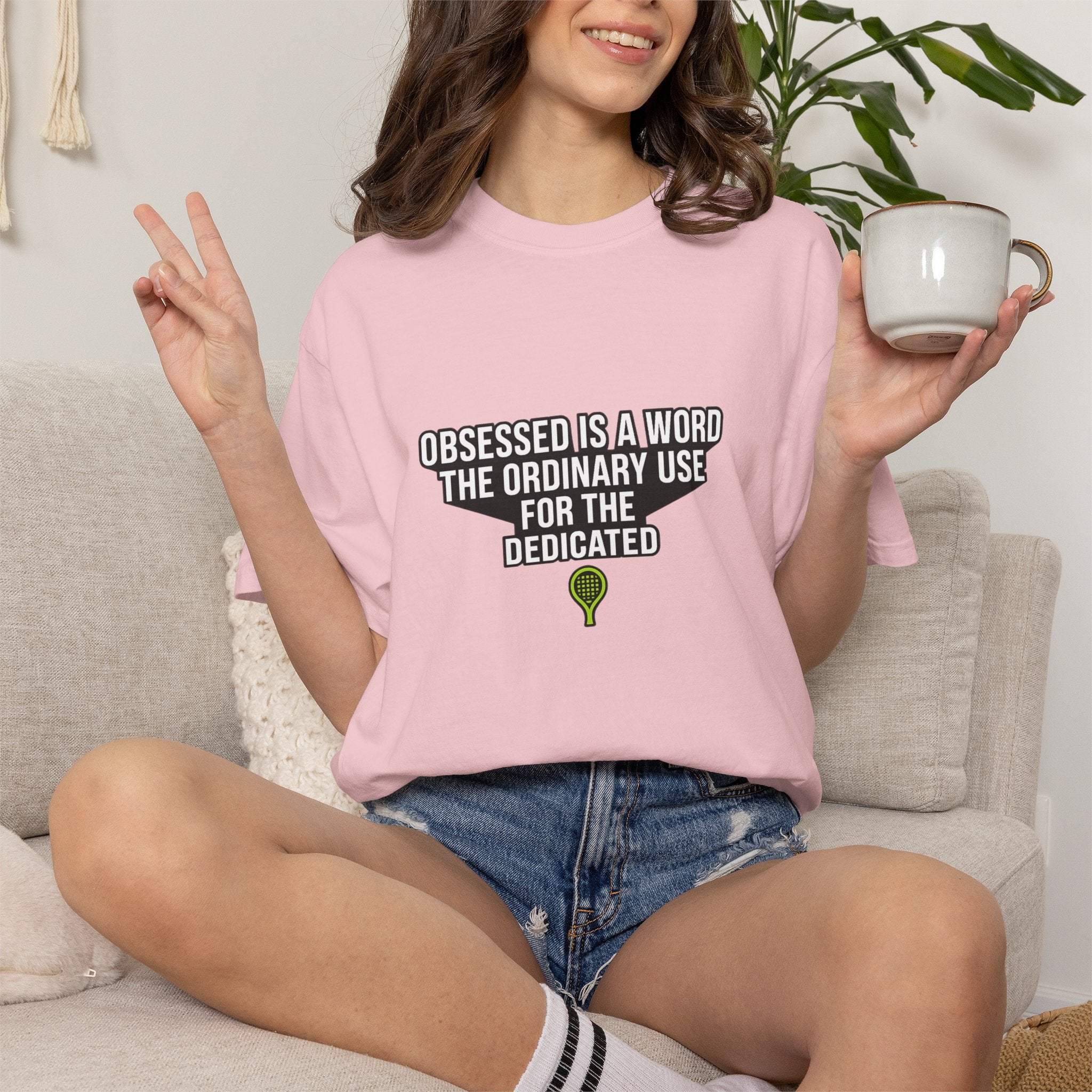 Obsessed Is A Word Tee — Padel Tennis Graphic T-Shirt.