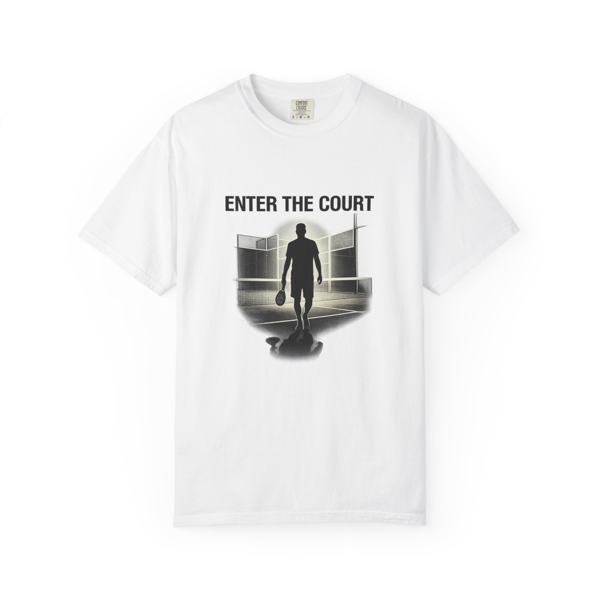 Padel Tennis T-Shirt — “Enter the Court” Silhouette Tee