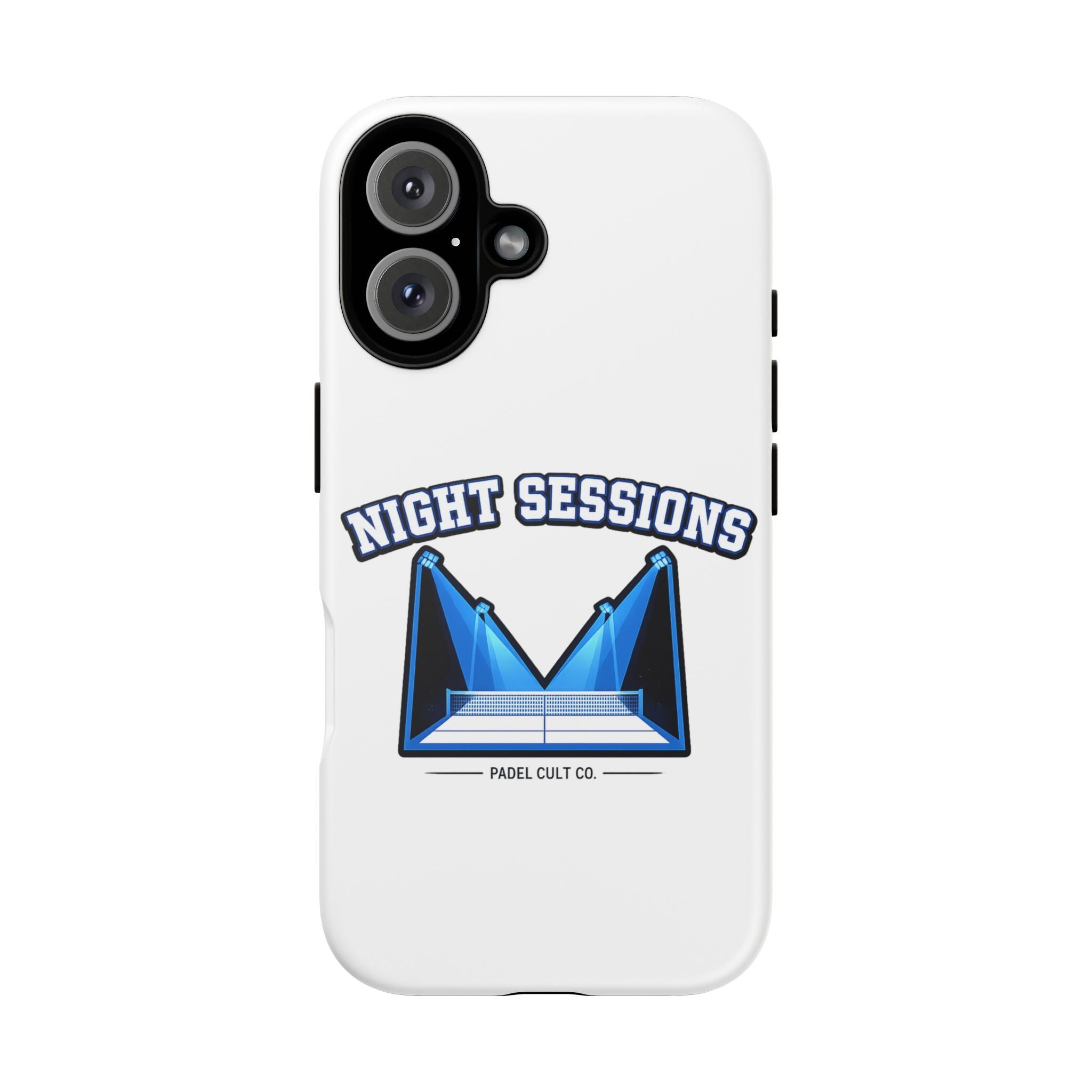 Night Sessions Phone Case — Tough Protective Slim Case with Padel-Inspired Design