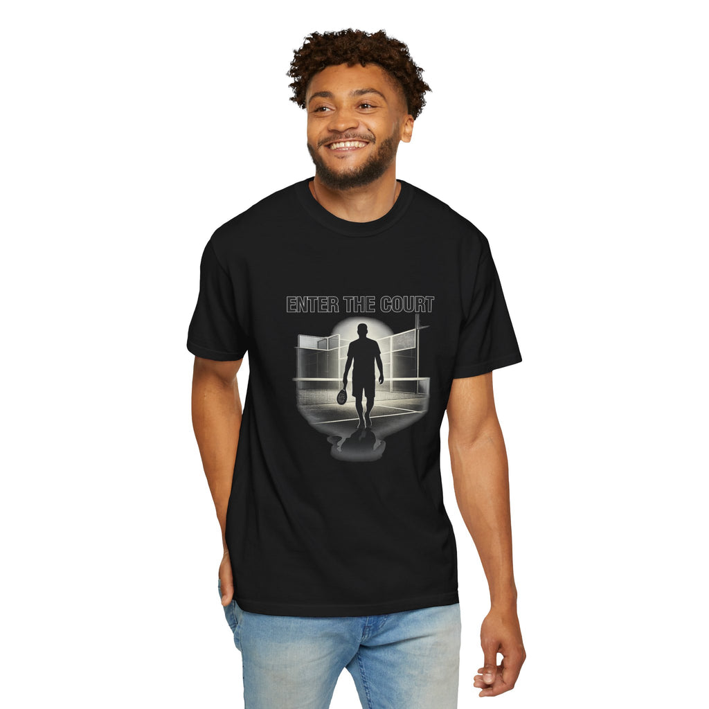 Padel Tennis T-Shirt — “Enter the Court” Silhouette Tee