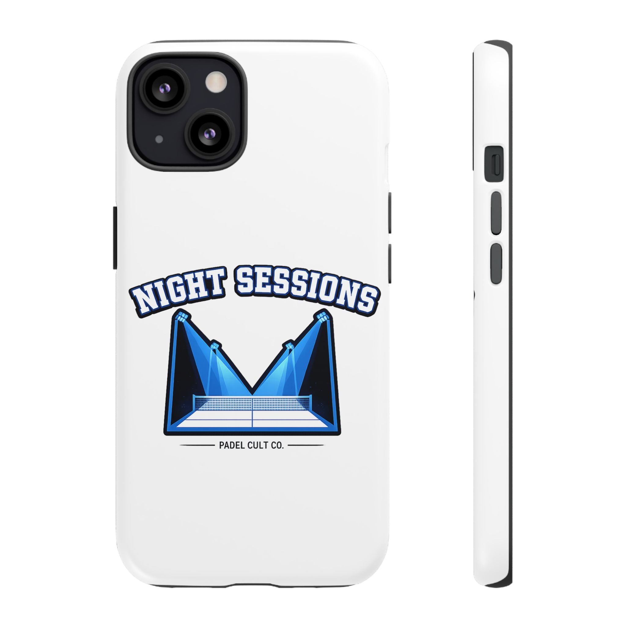 Night Sessions Phone Case — Tough Protective Slim Case with Padel-Inspired Design